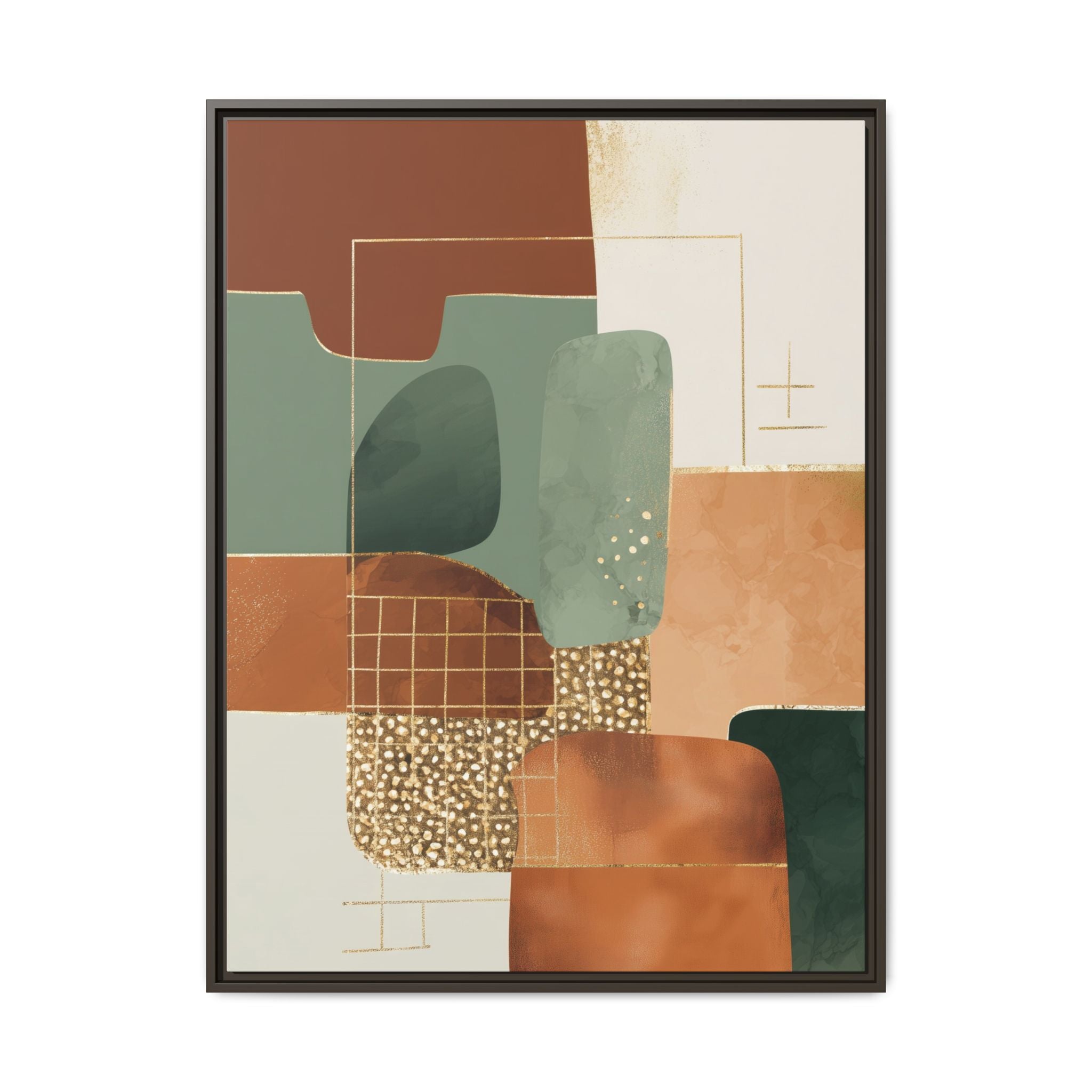 Geometric Harmony: Abstract Minimalist Art, Mid-Century Modern Design, Organic Shapes Composition   |   Custom Orders Accepted