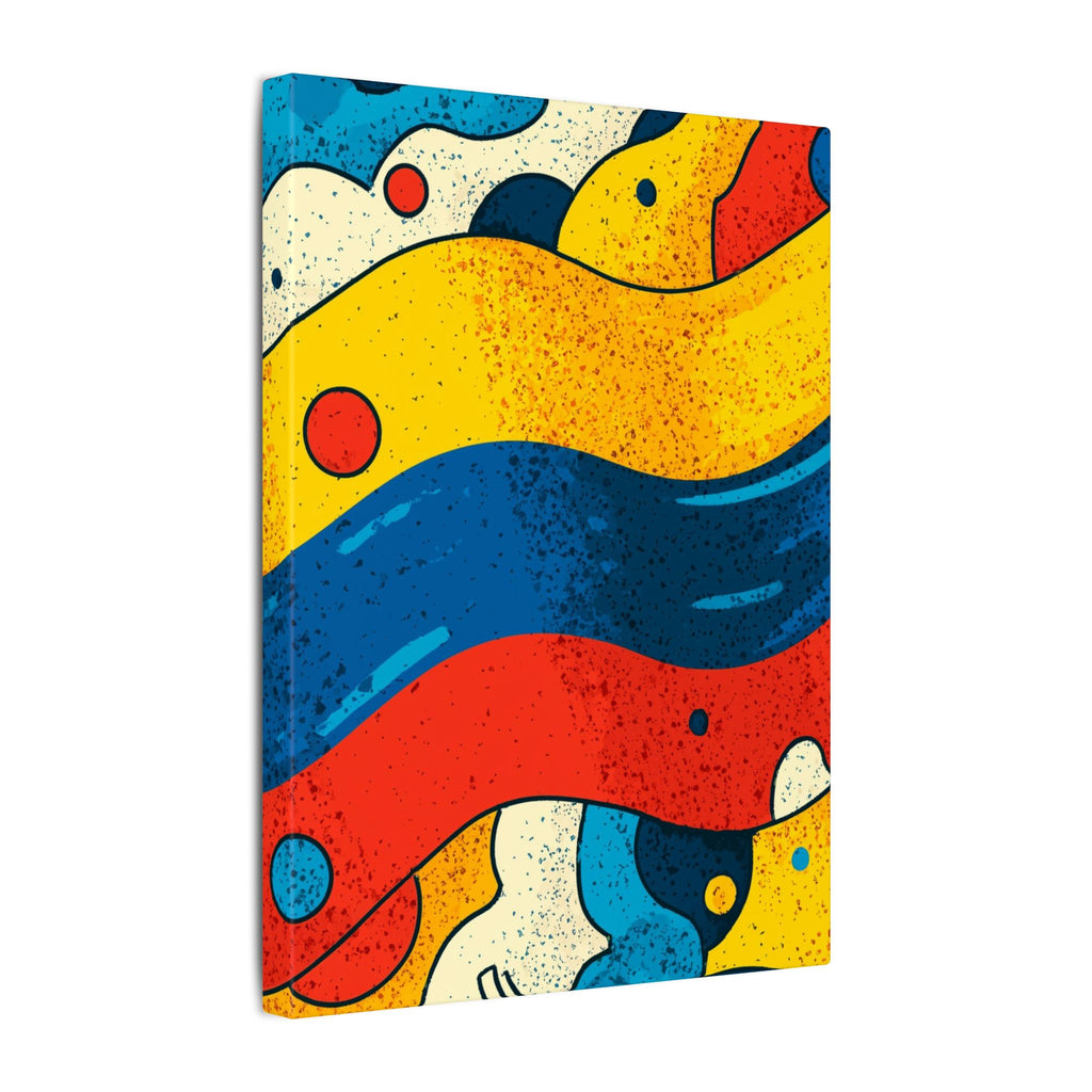 Fluid Dynamics: Retro Abstract Shapes, Mid-Century Modern Motion, Geometric Color Waves   |   Custom Orders Accepted