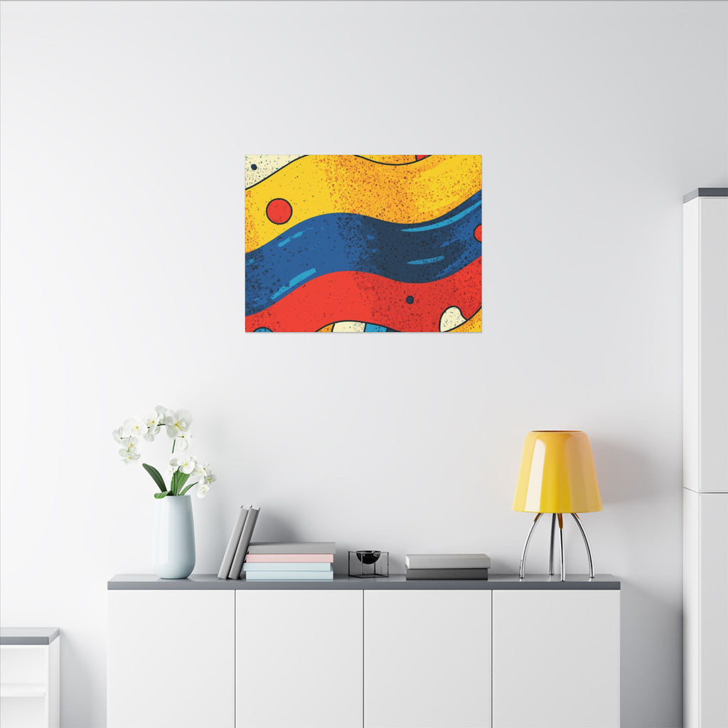 Fluid Dynamics: Retro Abstract Shapes, Mid-Century Modern Motion, Geometric Color Waves   |   Custom Orders Accepted