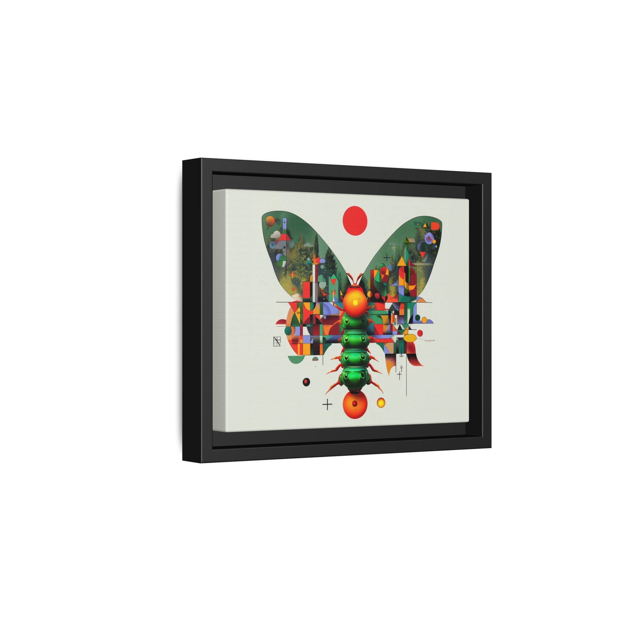 Metamorphic Geometry: Digital Butterfly Architecture, Cubist Nature Transformation   |    Custom Orders Available