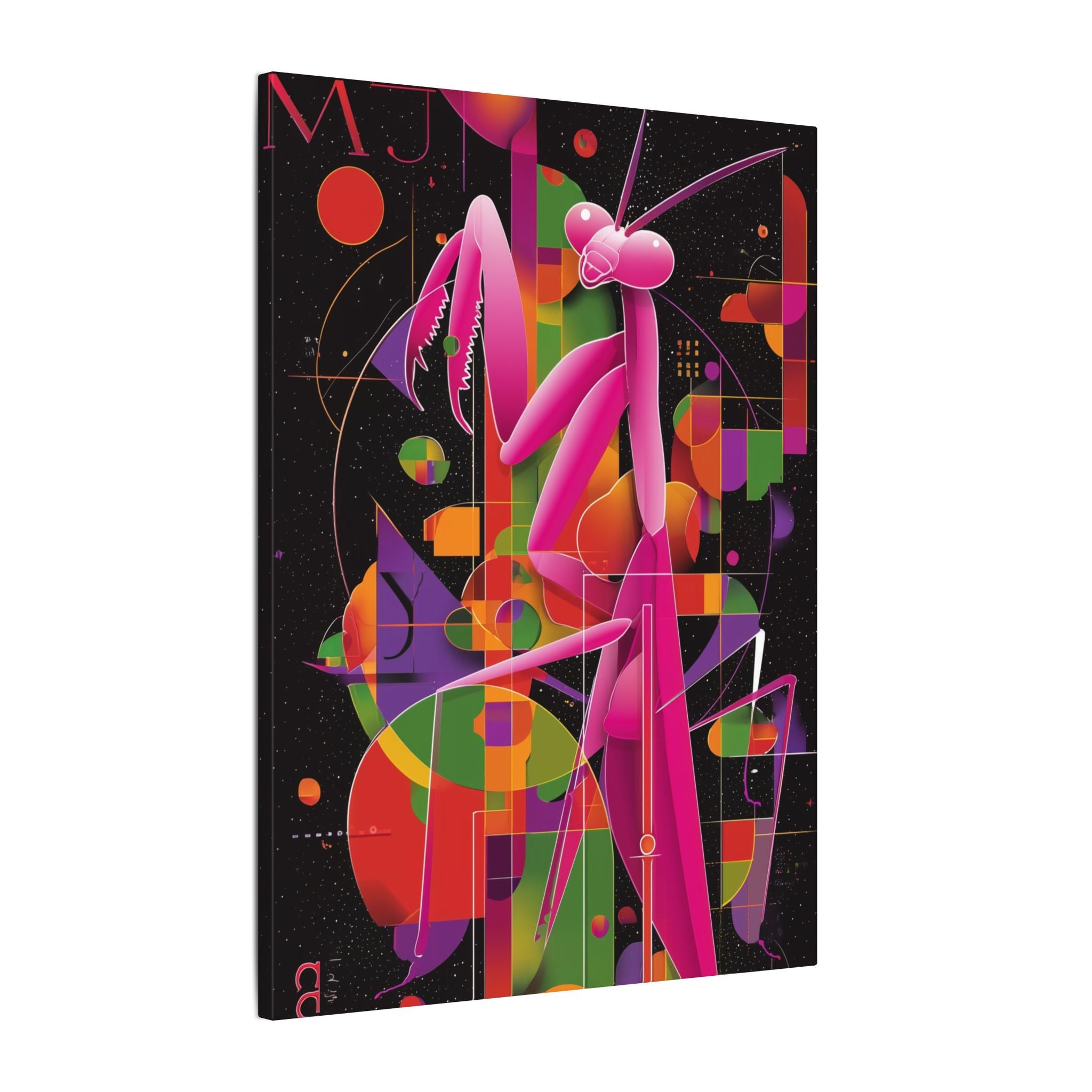 Cosmic Mantis: Geometric Abstraction, Retro-Futuristic Design   |    Custom Orders Available