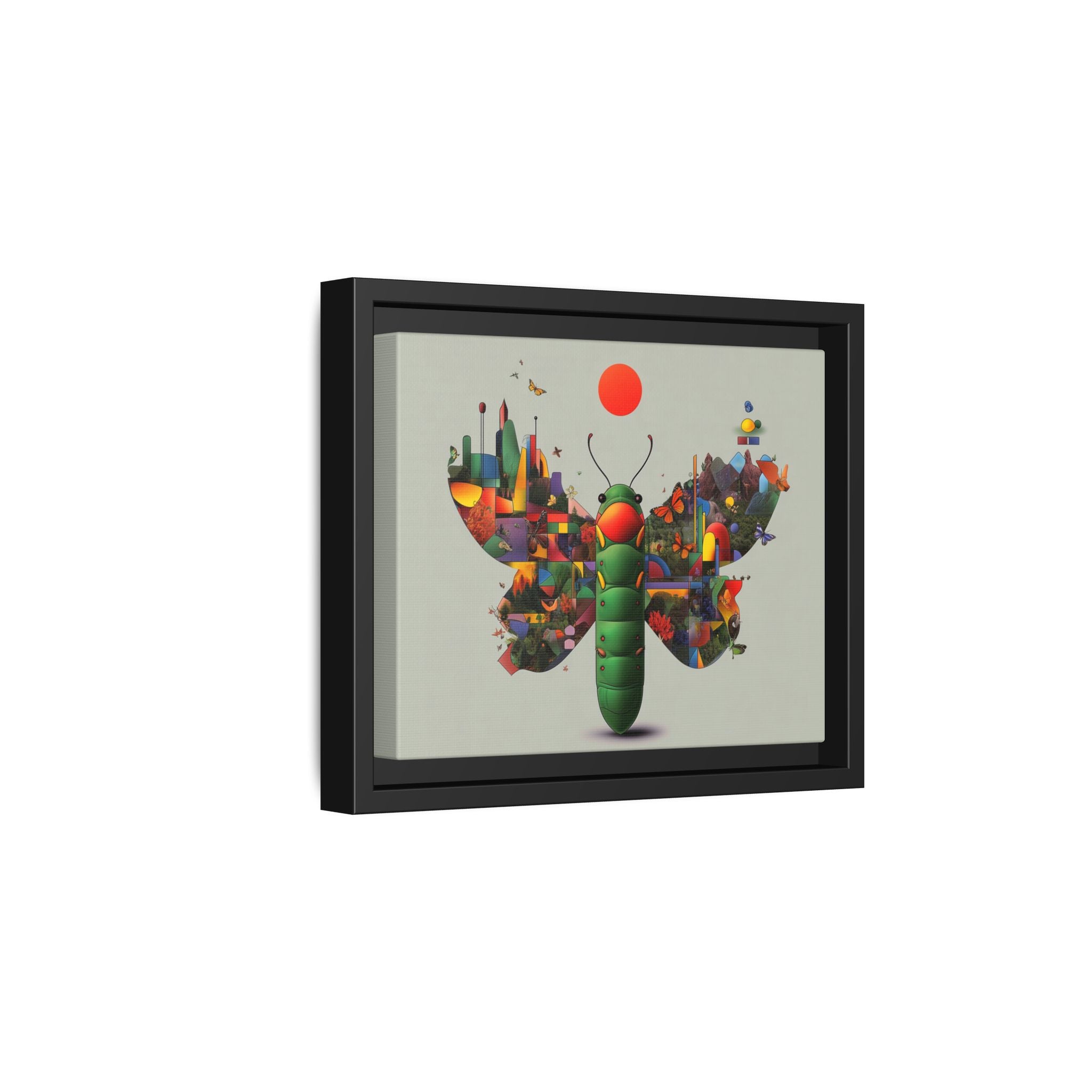 Metamorphosis of Geometry: Digital Nature Mosaic, Surreal Butterfly Landscape   |    Custom Orders Available