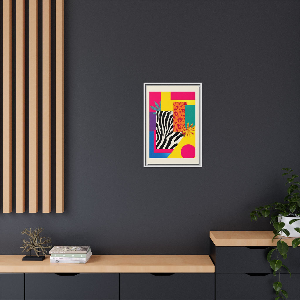 Zebra Stripes & Leopard Spots: 80s Pop Art Design, Memphis Style Graphic, Geometric Color Block Pattern   |   Custom Orders Accepted