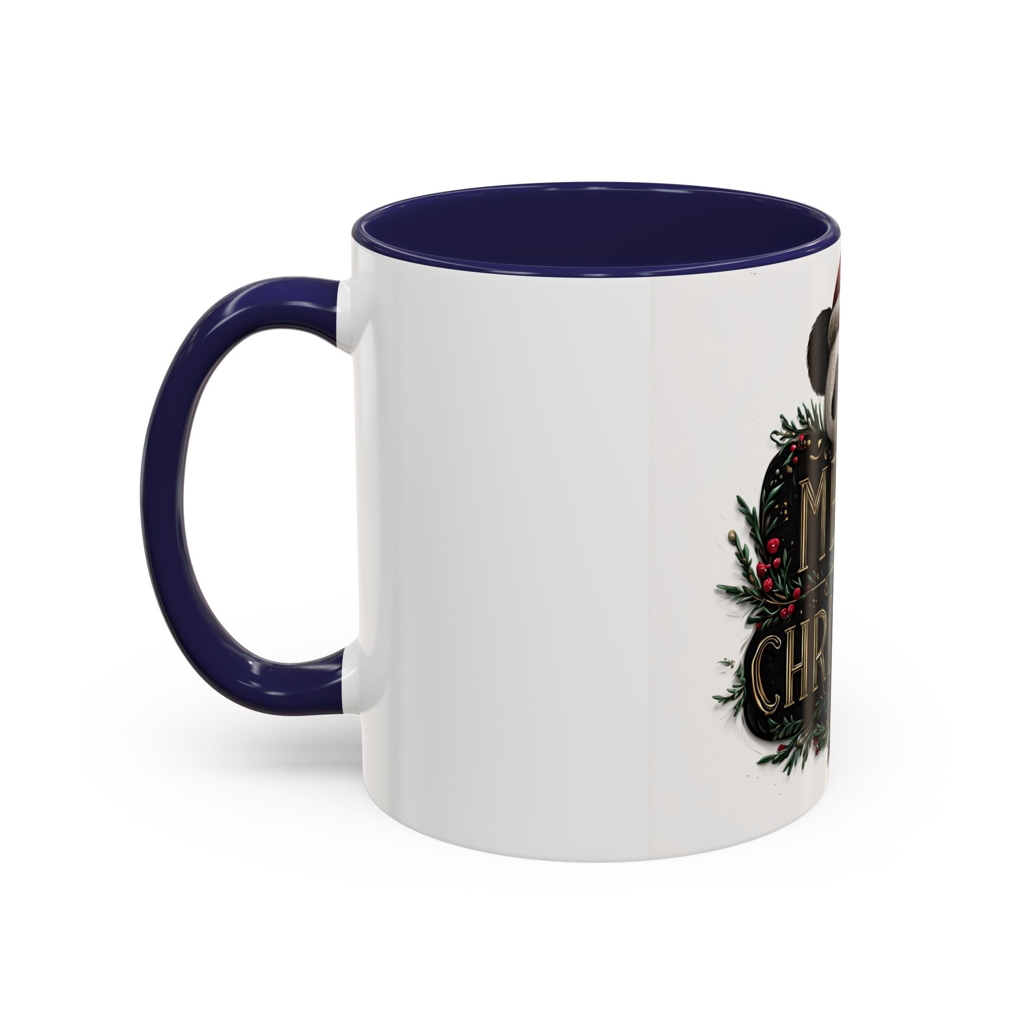 Merry Christmas Panda Coffee Mug - Holiday Gift, Ceramic Mug, Cute Panda Mug, Festive Drinkware, Christmas Decor