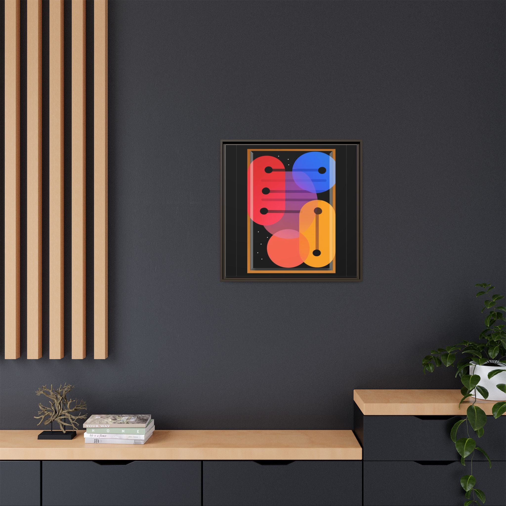 Celestial Geometry: Organic Shapes in Motion, Digital Abstract Composition, Vibrant Color Intersections   |   Custom Orders Accepted