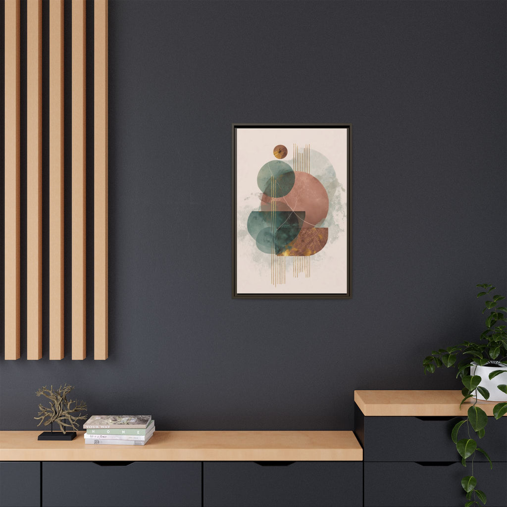 Translucent Geometries: Abstract Circles, Mid-Century Minimalism, Watercolor Layers   |   Custom Orders Accepted