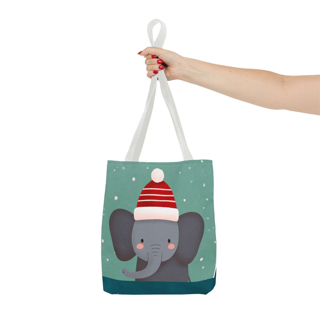 Cute Christmas Elephant Tote Bag (AOP)