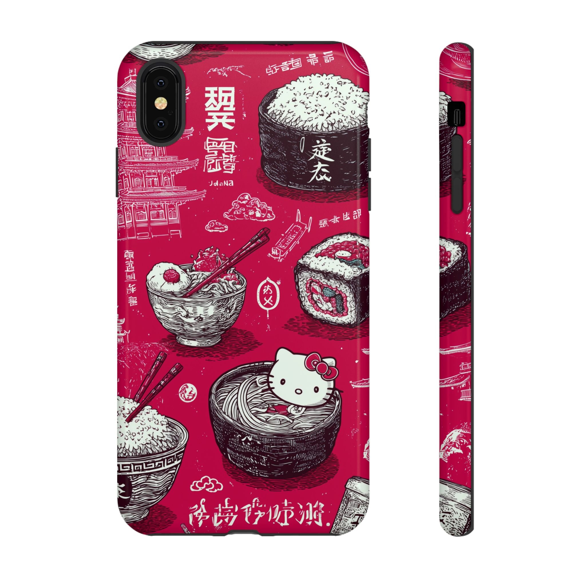 Japanese Kitty Vibrant Phone Case - Tough Case | Funky, Colorful, Unique Design for Personalization, Gift, Accessory, Protection, Trendy