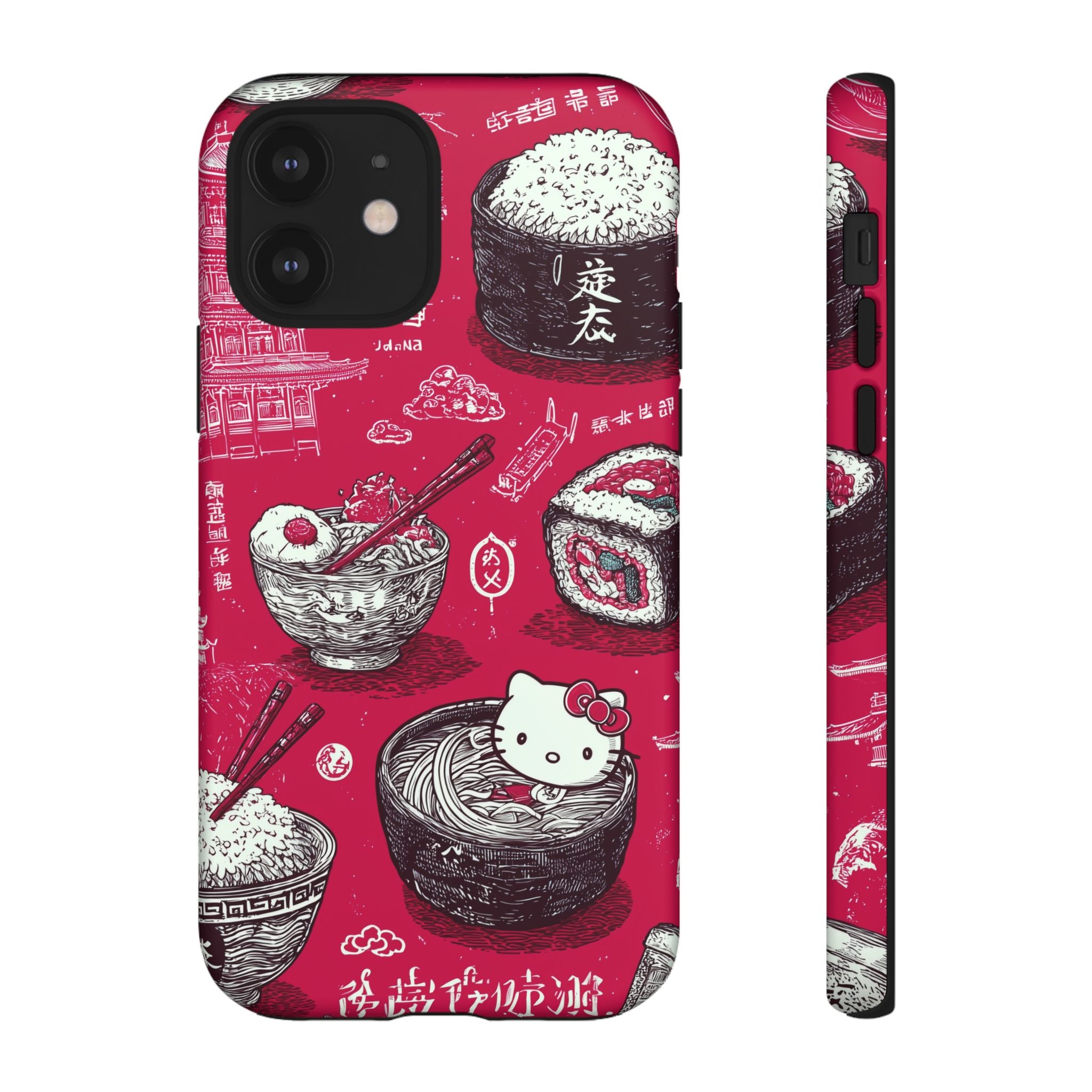 Japanese Kitty Vibrant Phone Case - Tough Case | Funky, Colorful, Unique Design for Personalization, Gift, Accessory, Protection, Trendy