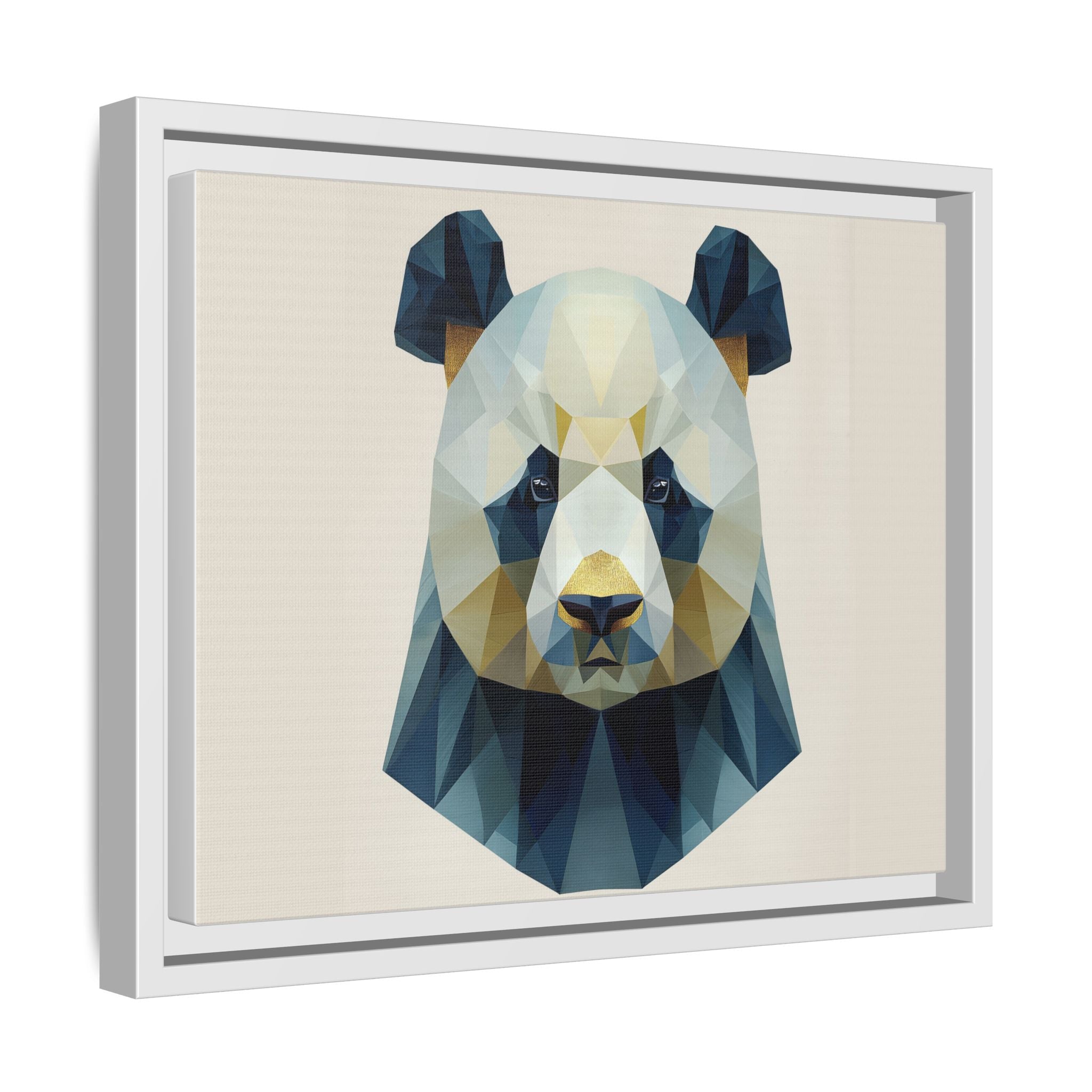Geometric Panda Prism: Low-Poly Digital Wildlife Art, Minimalist Triangular Design   |  Personalized & Custom Orders Available