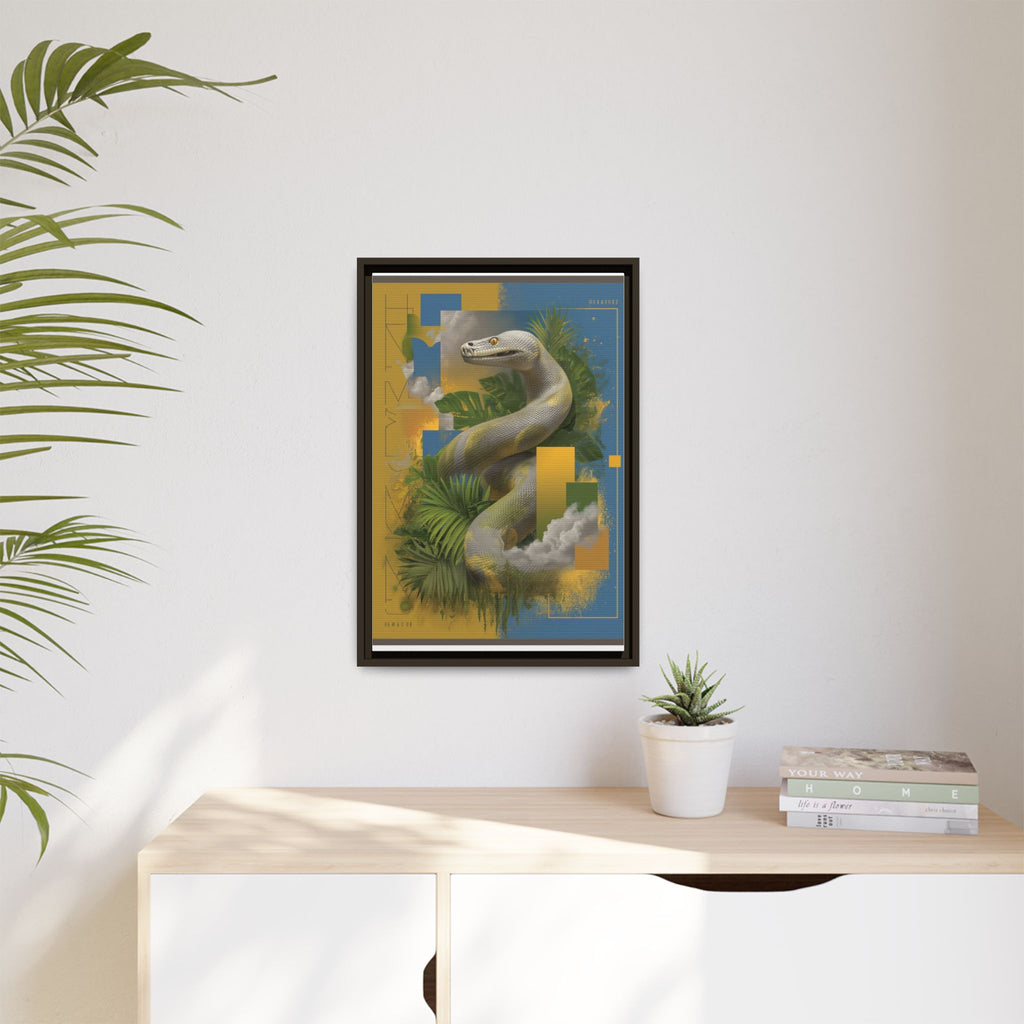 Serpent of Surreal Geometries: Tropical Hyperrealism, Digital Snake Illustration   |    Custom Orders Available