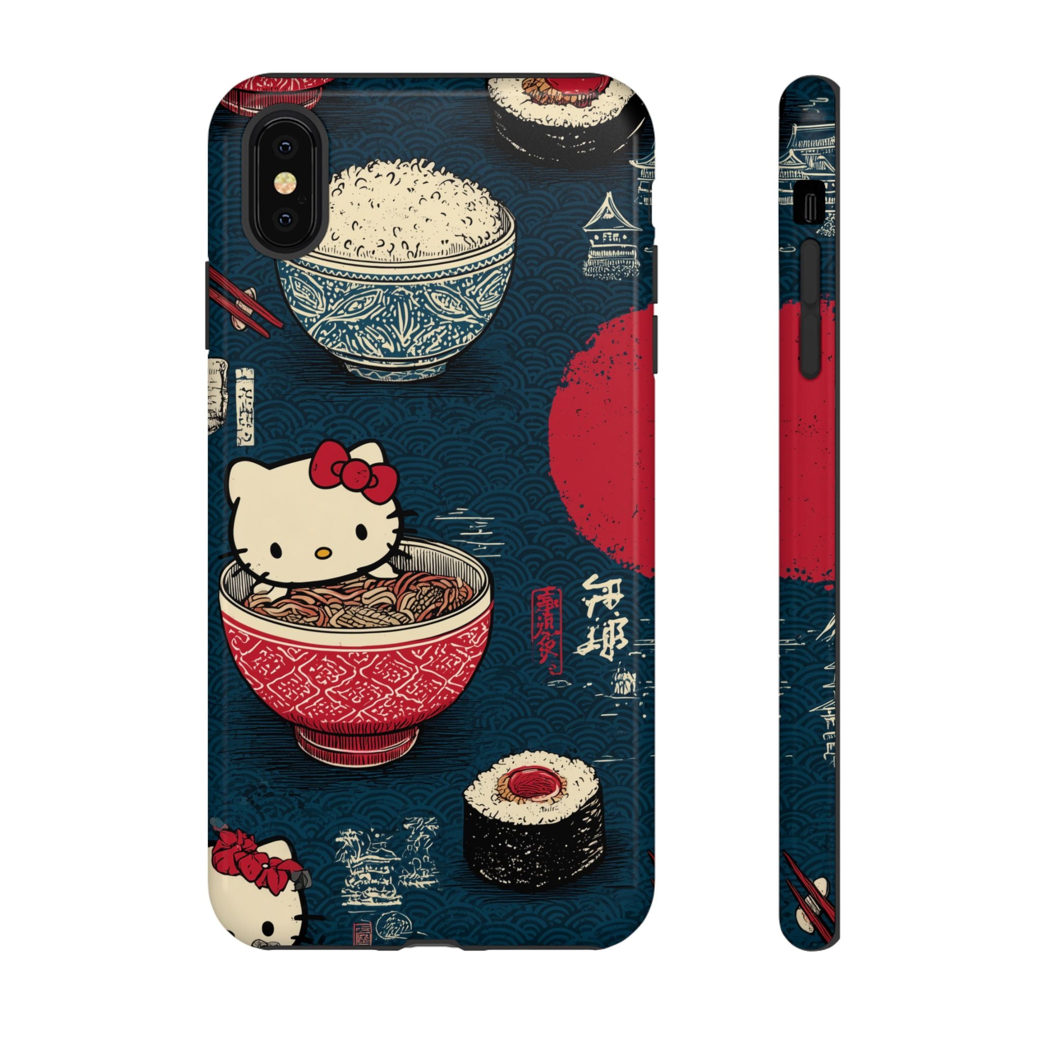 Japanese Kitty Sushi Vibrant Phone Case - Tough Case | Funky, Colorful, Unique Design for Gift, Accessory, Protection, Trendy