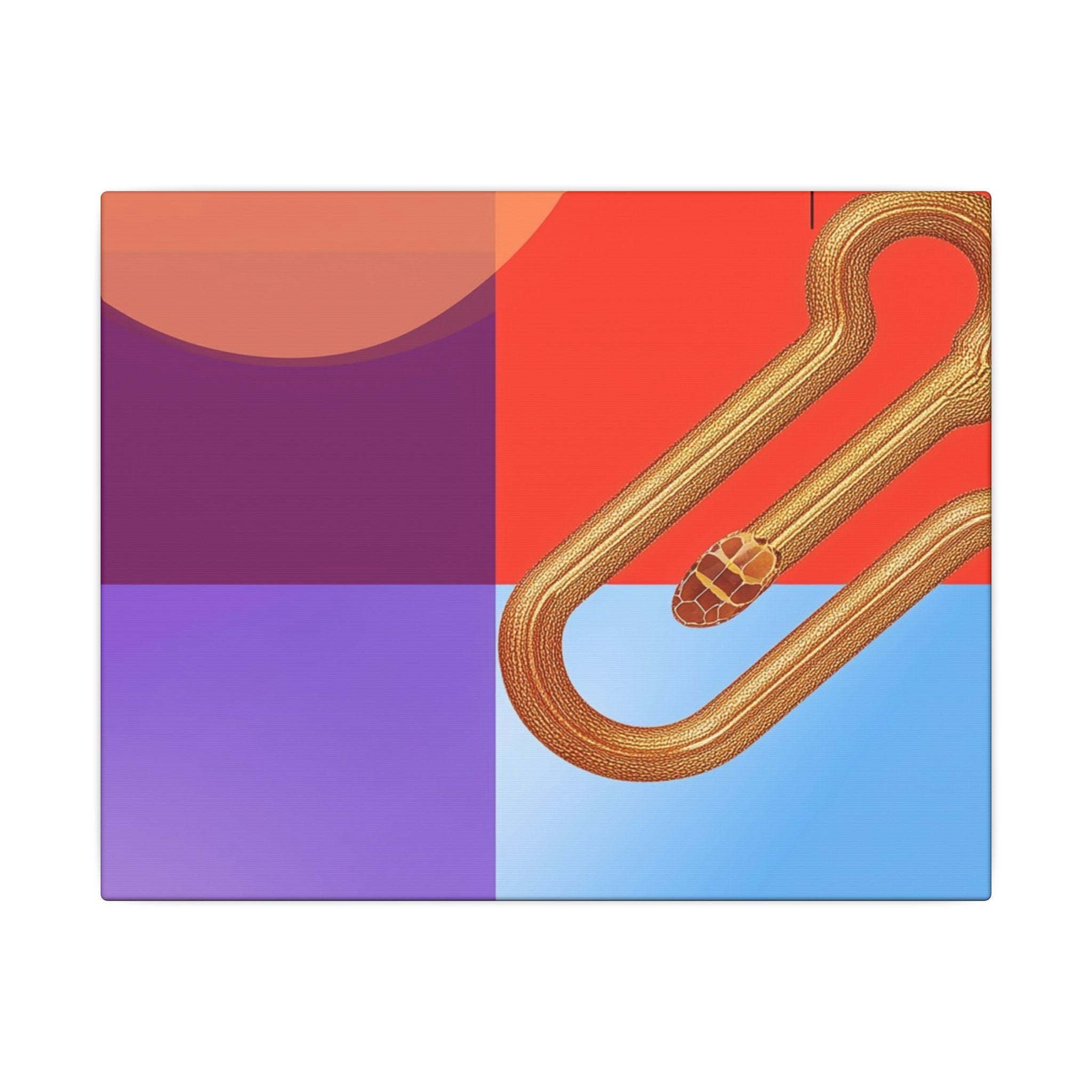 Serpentine Geometry: Abstract Color Fusion, Dimensional Graphic Design, Vibrant Compositional Art   |   Custom Orders Accepted