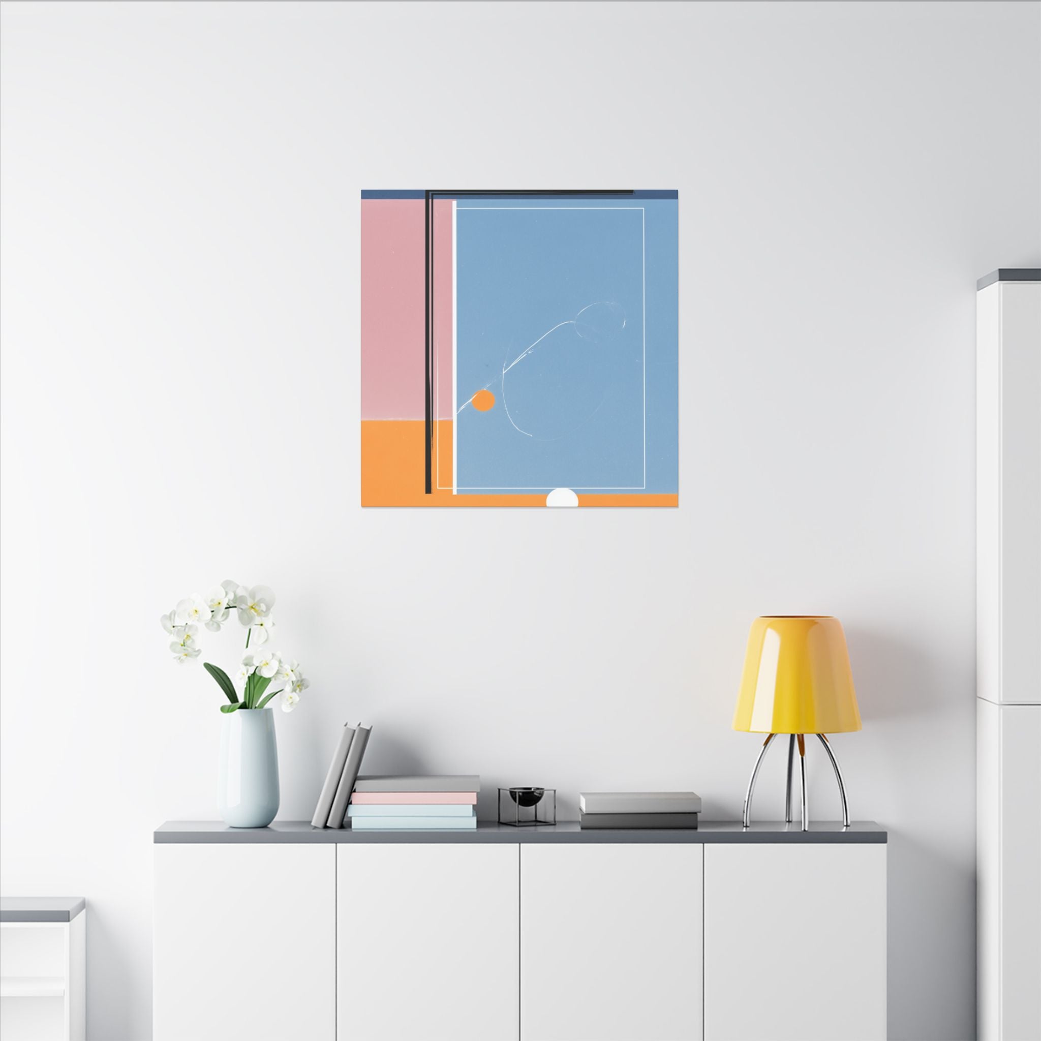 Geometric Harmony: Abstract Minimalist Composition, Modernist Color Fields, Constructivist Design Principles   |   Custom Orders Accepted