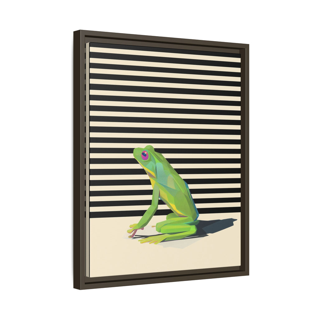 Geometric Frog Persona: Modern Wildlife Illustration, Vibrant Graphic Design   |  Personalized & Custom Orders Available