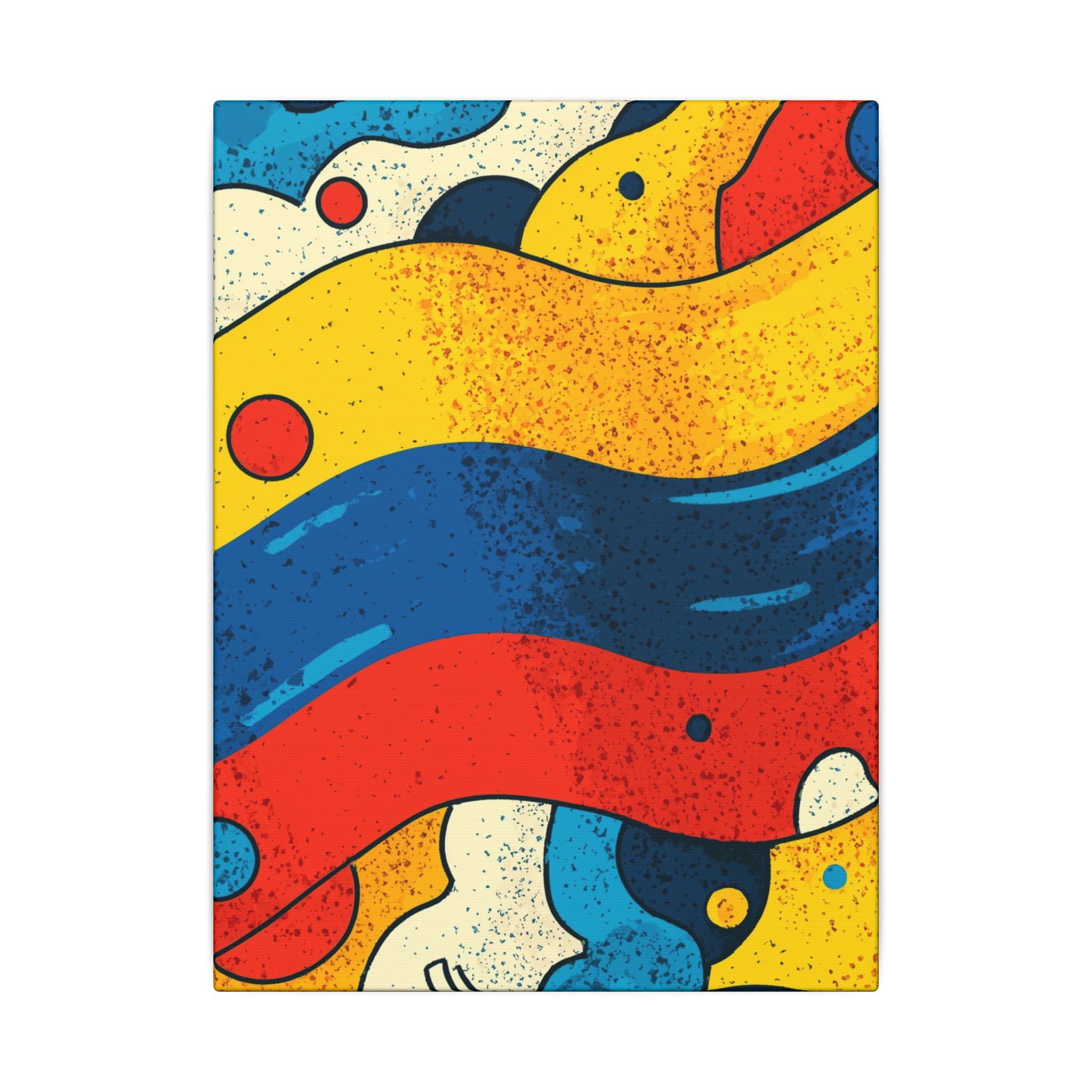 Fluid Dynamics: Retro Abstract Shapes, Mid-Century Modern Motion, Geometric Color Waves   |   Custom Orders Accepted