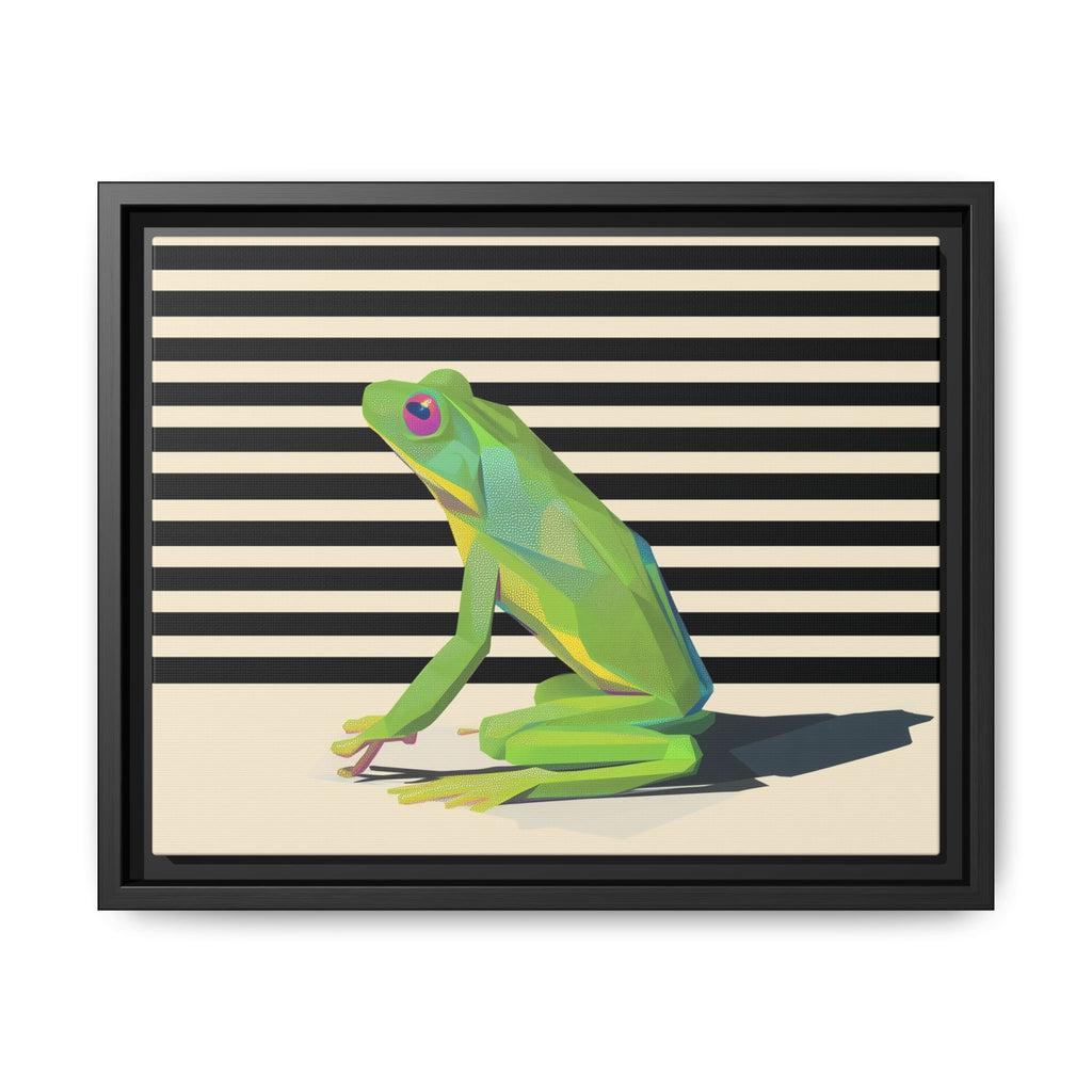 Geometric Frog: Minimalist Animal Portrait, Modern Graphic Design   |    Custom Orders Available