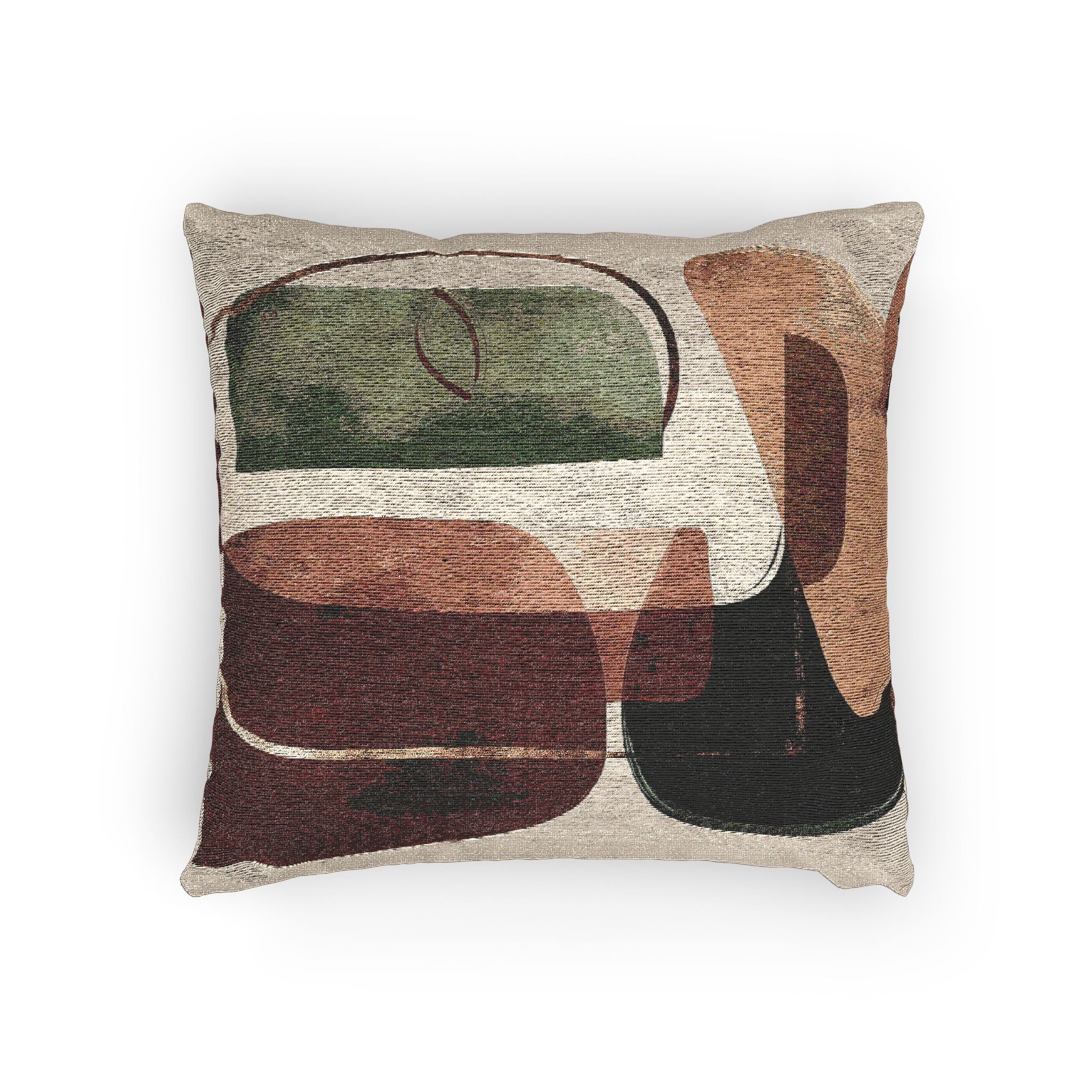 Organic Geometries: Abstract Shapes in Earthy Tones, Mid-Century Modern Composition   |    Custom Orders Available