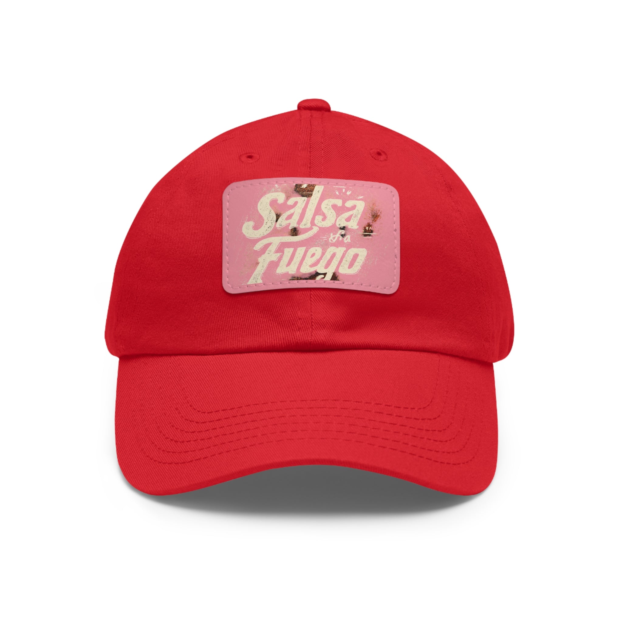 Salsa Fuego Dad Hat with Leather Patch (Rectangle)