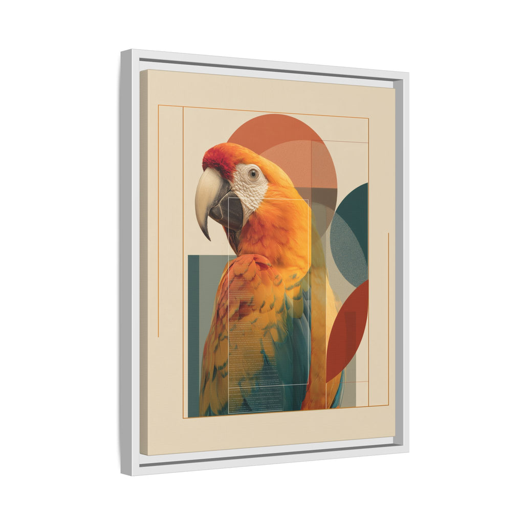 Macaw Geometry: Vibrant Avian Portrait, Modernist Graphic Design   |  Personalized & Custom Orders Available