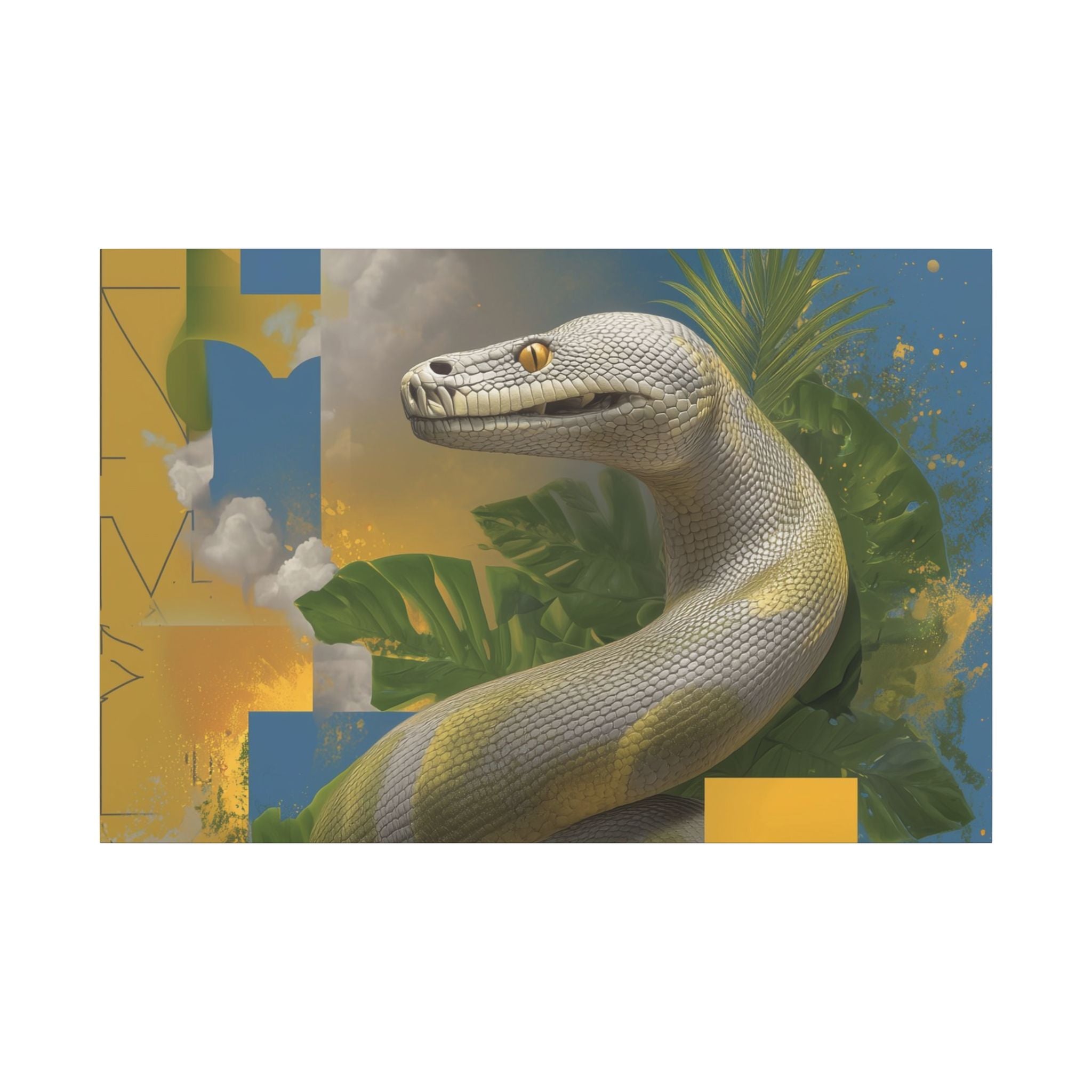 Serpent Geometry: Tropical Scales in Digital Art, Surreal Nature Composition   |    Custom Orders Available