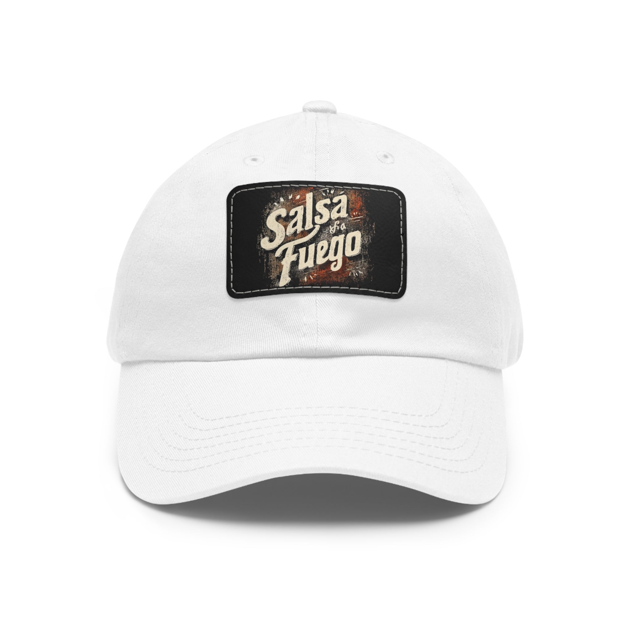 Salsa Fuego Dad Hat with Leather Patch (Rectangle)