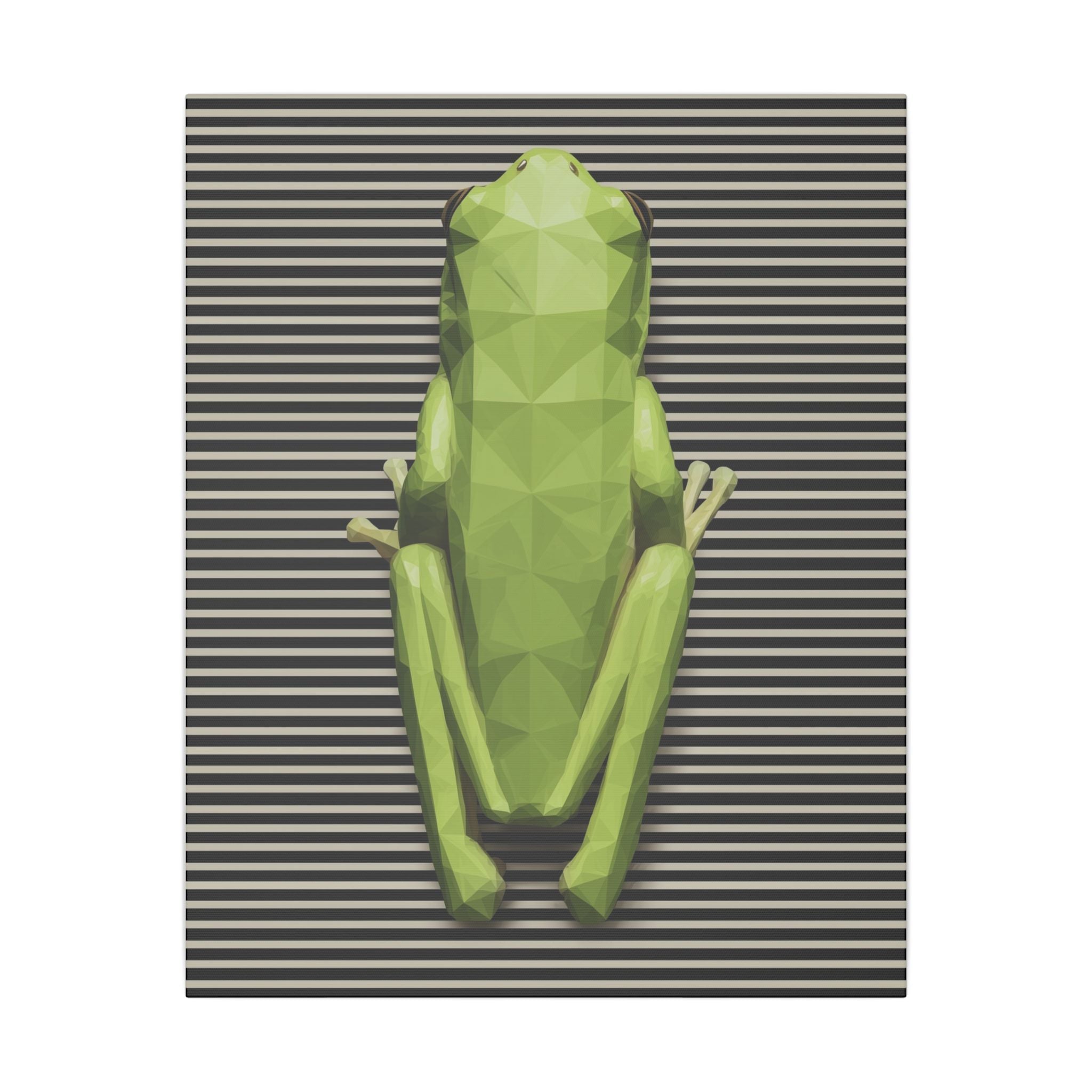 Geometric Frog: Low-Poly Design, Digital Art Amphibian   |    Custom Orders Available