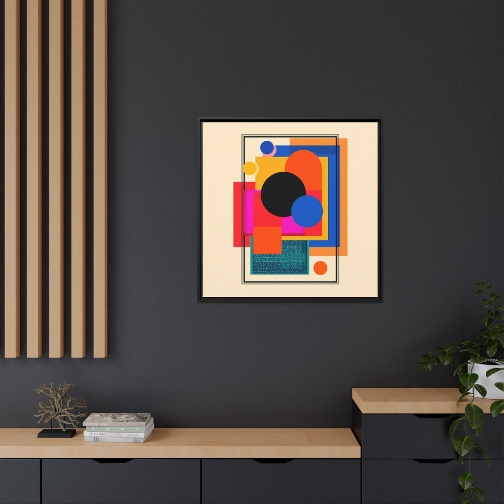 Geometric Harmony: Abstract Color Blocks, Mid-Century Modern Design, Minimalist Art Composition   |   Custom Orders Accepted