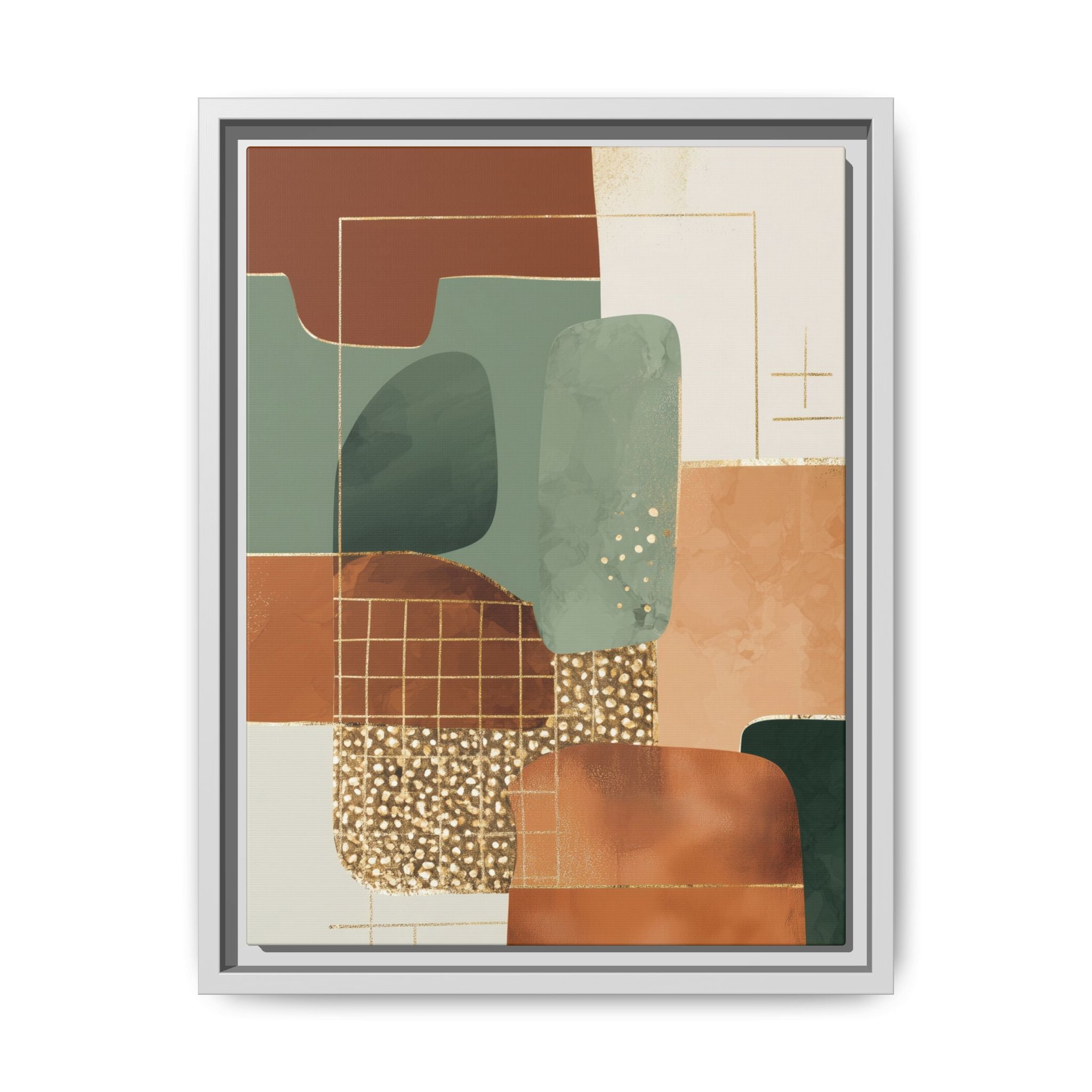 Geometric Harmony: Abstract Minimalist Art, Mid-Century Modern Design, Organic Shapes Composition   |   Custom Orders Accepted