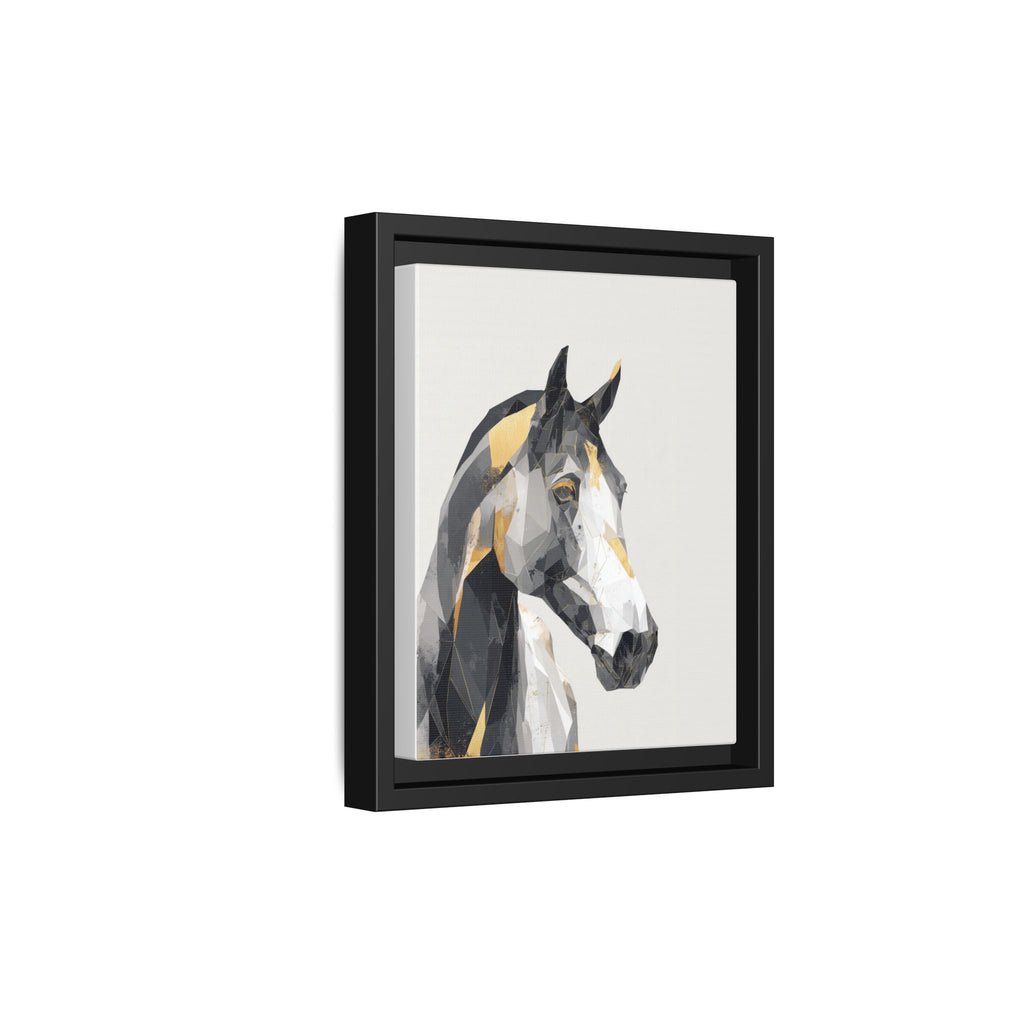 Geometric Equine Framed Print : Polygonal Horse Portrait, Modern Abstract Geometric Art   |  Personalized & Custom Orders Available