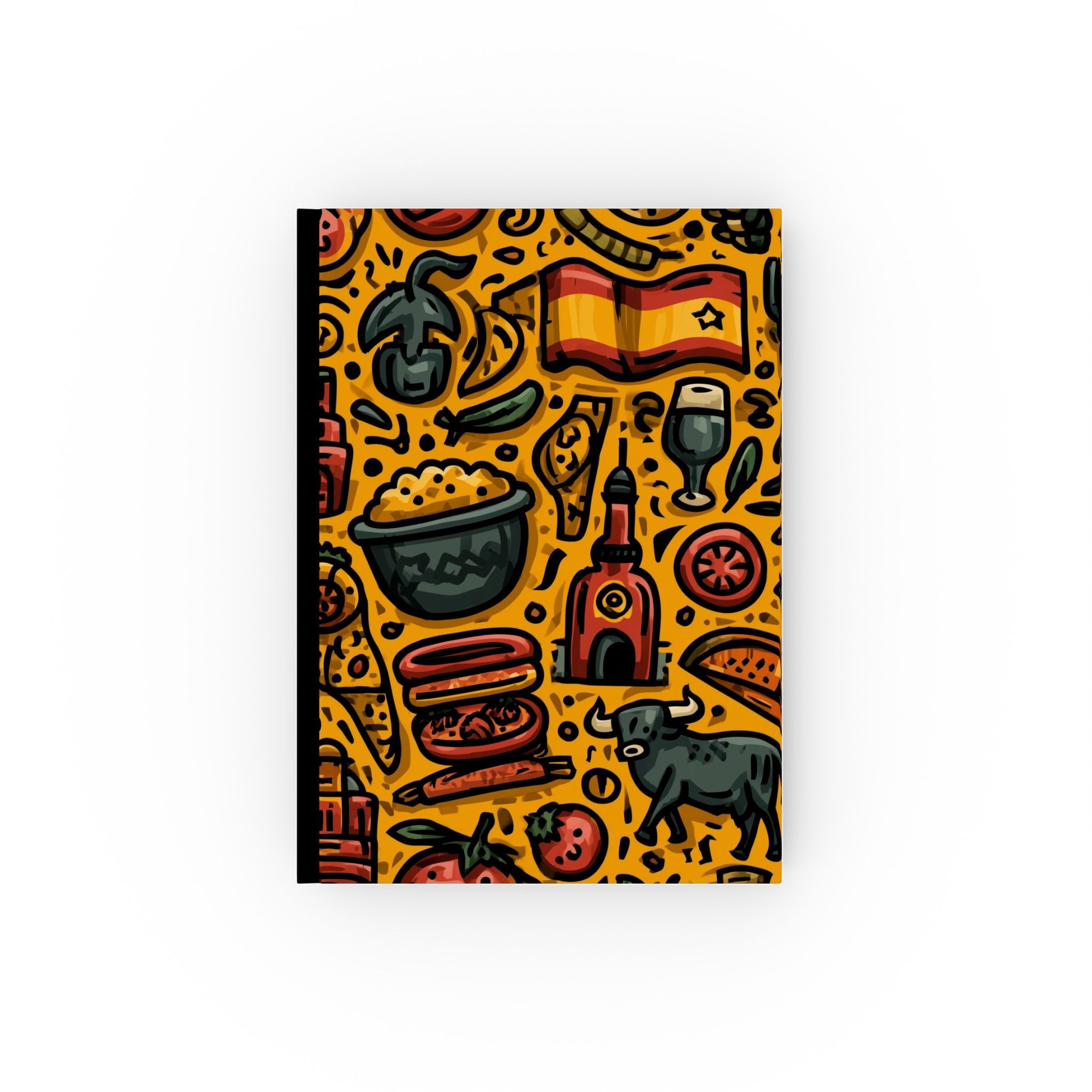 Fiesta of España: Cultural Mosaic, Graphic Illustration, Culinary Panorama | Custom Orders Accepted