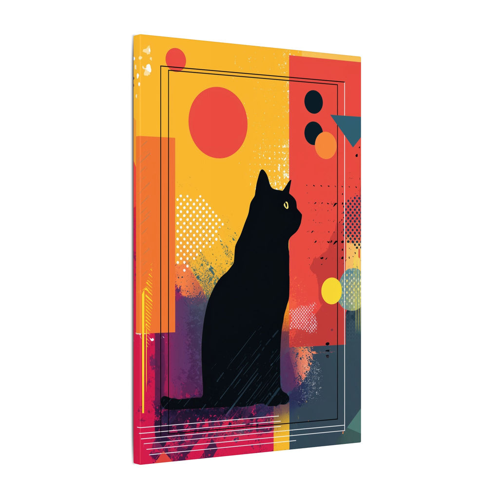 Feline Fusion: Geometric Kaleidoscope, Abstract Digital Art, Colorful Pop Silhouette   |  Personalized & Custom Orders Available