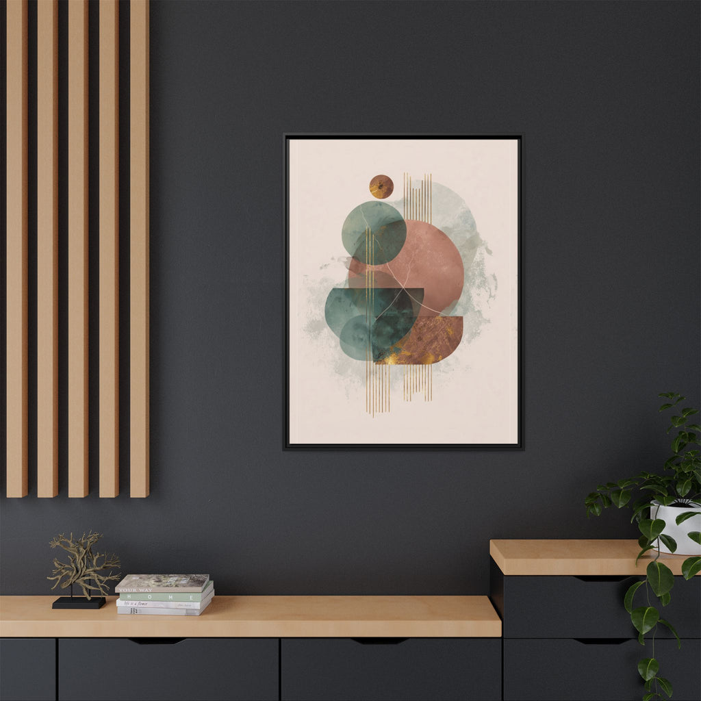 Translucent Geometries: Abstract Circles, Mid-Century Minimalism, Watercolor Layers   |   Custom Orders Accepted