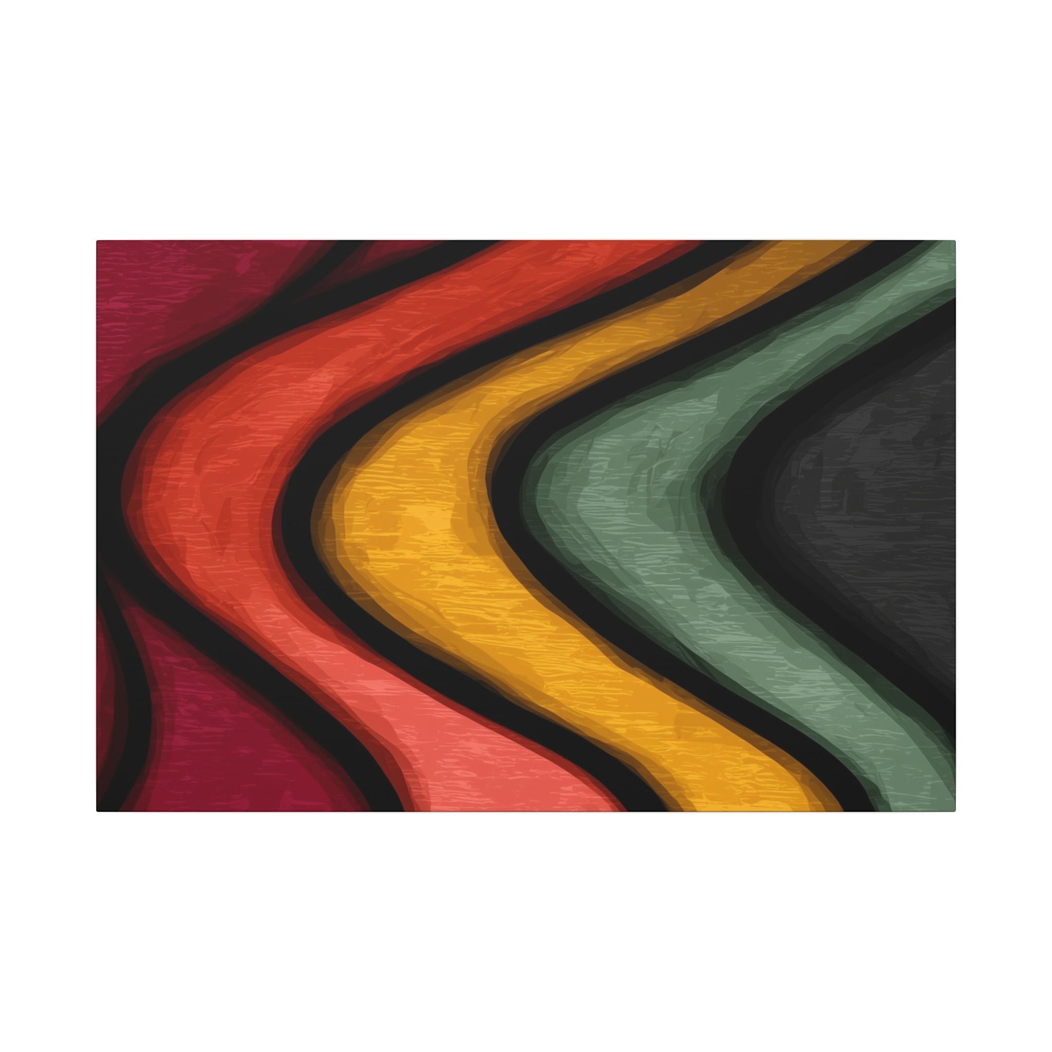 Autumnal Waves: Sinuous Organic Abstractions, Warm Color Landscape, Rhythmic Painterly Flow   |   Custom Orders Accepted