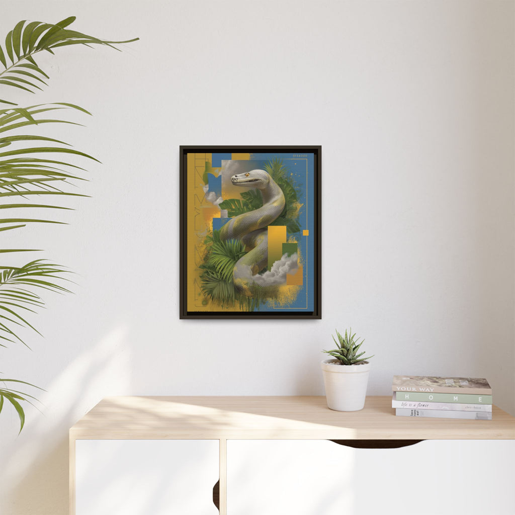 Serpent of Surreal Geometries: Tropical Hyperrealism, Digital Snake Illustration   |    Custom Orders Available