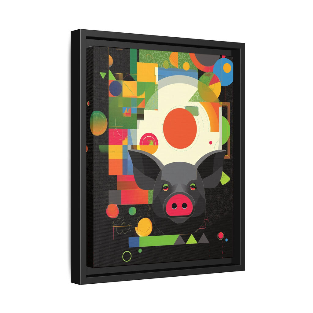 Prismatic Pig: Geometric Abstract Design, Digital Graphic Art Illustration   |    Custom Orders Available