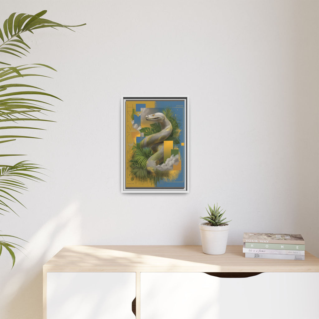 Serpent of Surreal Geometries: Tropical Hyperrealism, Digital Snake Illustration   |    Custom Orders Available