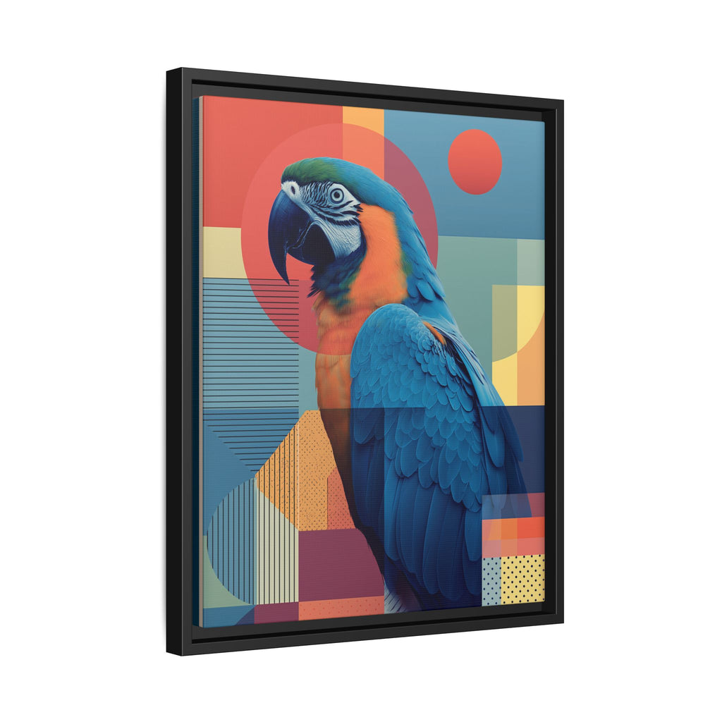 Geometric Macaw: Prismatic Wildlife Fusion, Modern Abstract Composition   |    Custom Orders Available