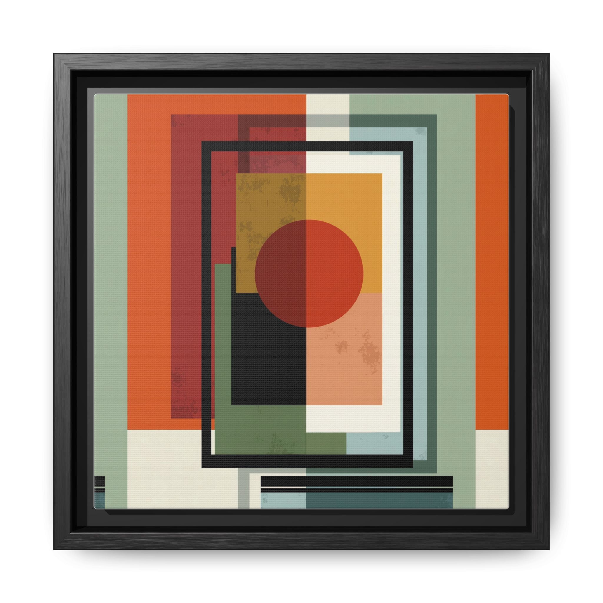 Geometric Harmonies: Mid-Century Modern Composition, Constructivist Inspiration, Abstract Rectangular Interplay   |   Custom Orders Accepted