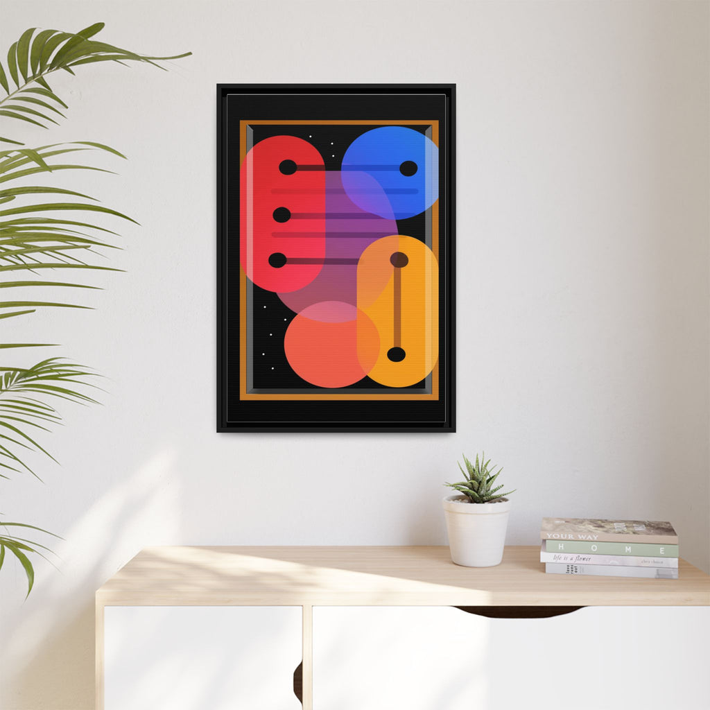 Celestial Geometry: Organic Shapes in Motion, Digital Abstract Composition, Vibrant Color Intersections   |   Custom Orders Accepted