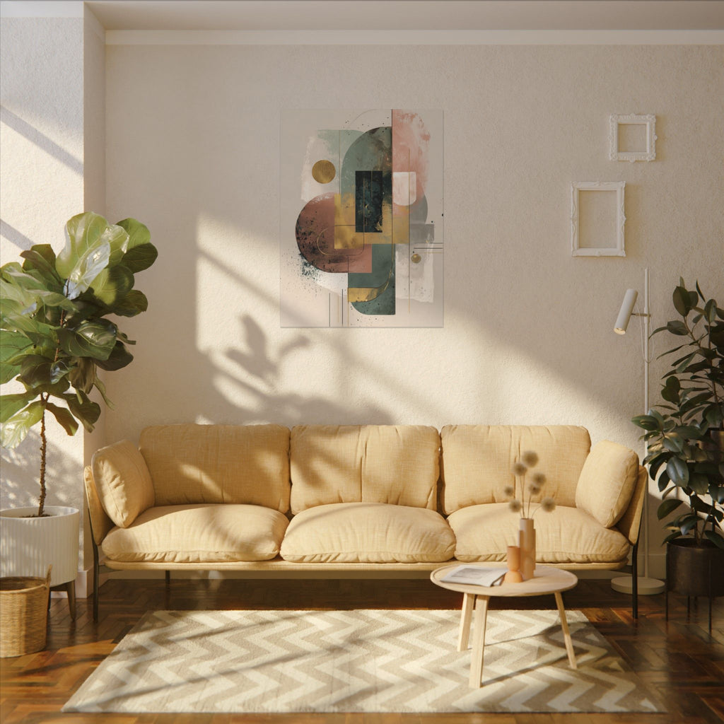 Geometric Harmony: Abstract Composition, Modernist Minimalism, Ethereal Design Layers   |   Custom Orders Accepted