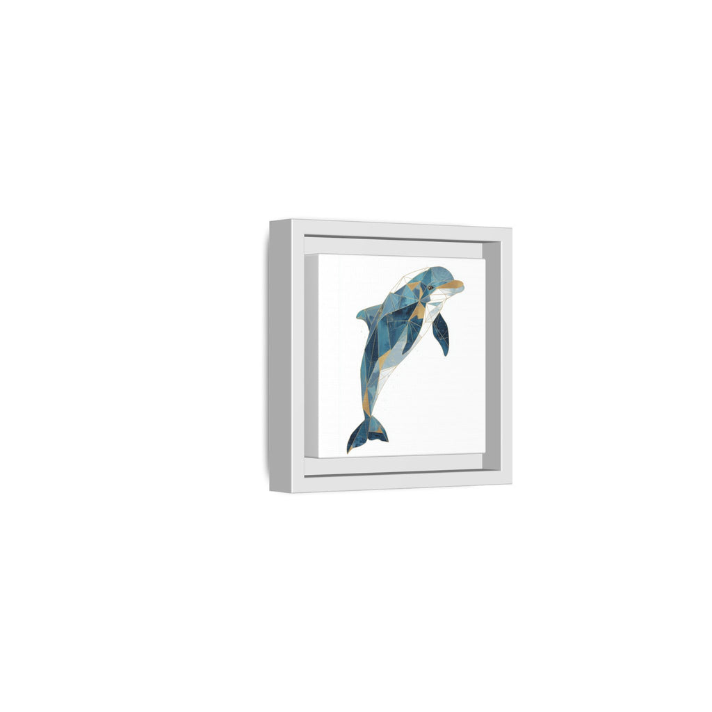 Oceanic Geometry: Dolphin in Blue Polygons, Modern Marine Art   |  Personalized & Custom Orders Available
