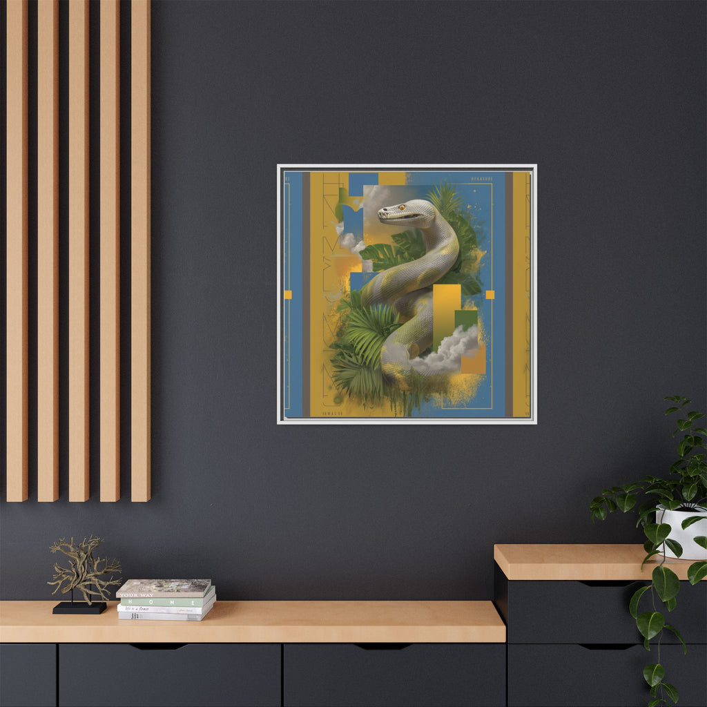 Serpent of Surreal Geometries: Tropical Hyperrealism, Digital Snake Illustration   |    Custom Orders Available