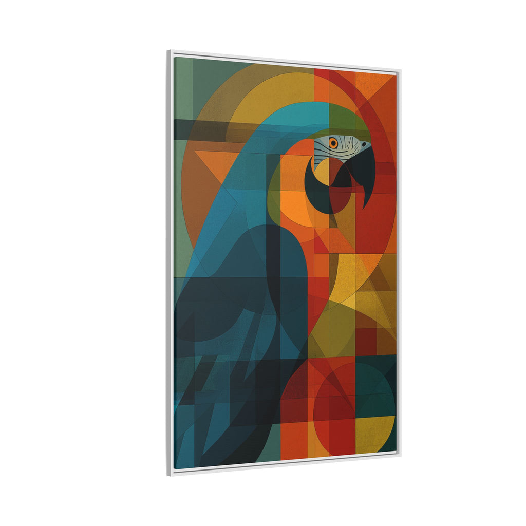 Cubist Parrot Prisma: Geometric Bird Art, Modernist Color Block Design   |    Custom Orders Available