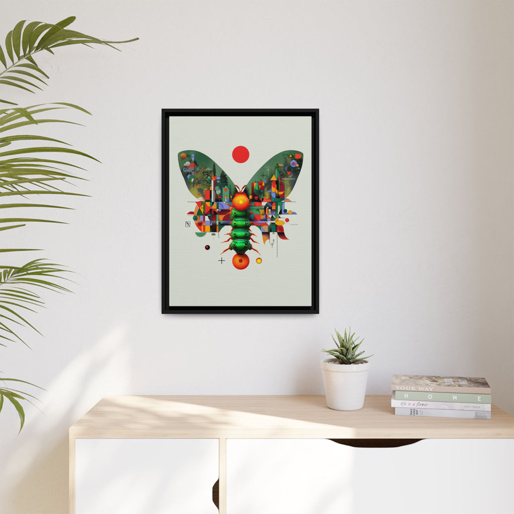 Digital Butterfly Framed Print, Cubist Architectural Abstraction   |  Personalized & Custom Orders Available