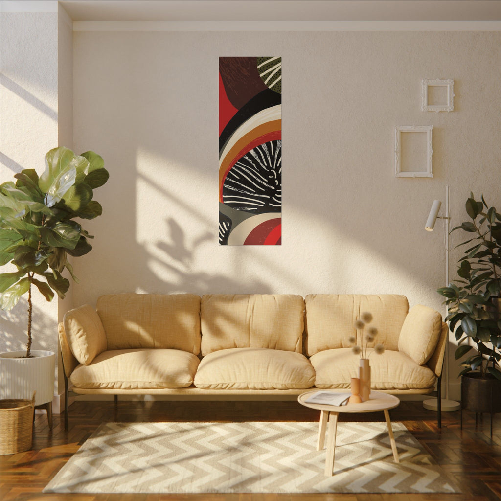 Harmonic Convergence: Organic Geometry, Mid-Century Modern Abstract, Earthy Palette Composition   |   Custom Orders Accepted