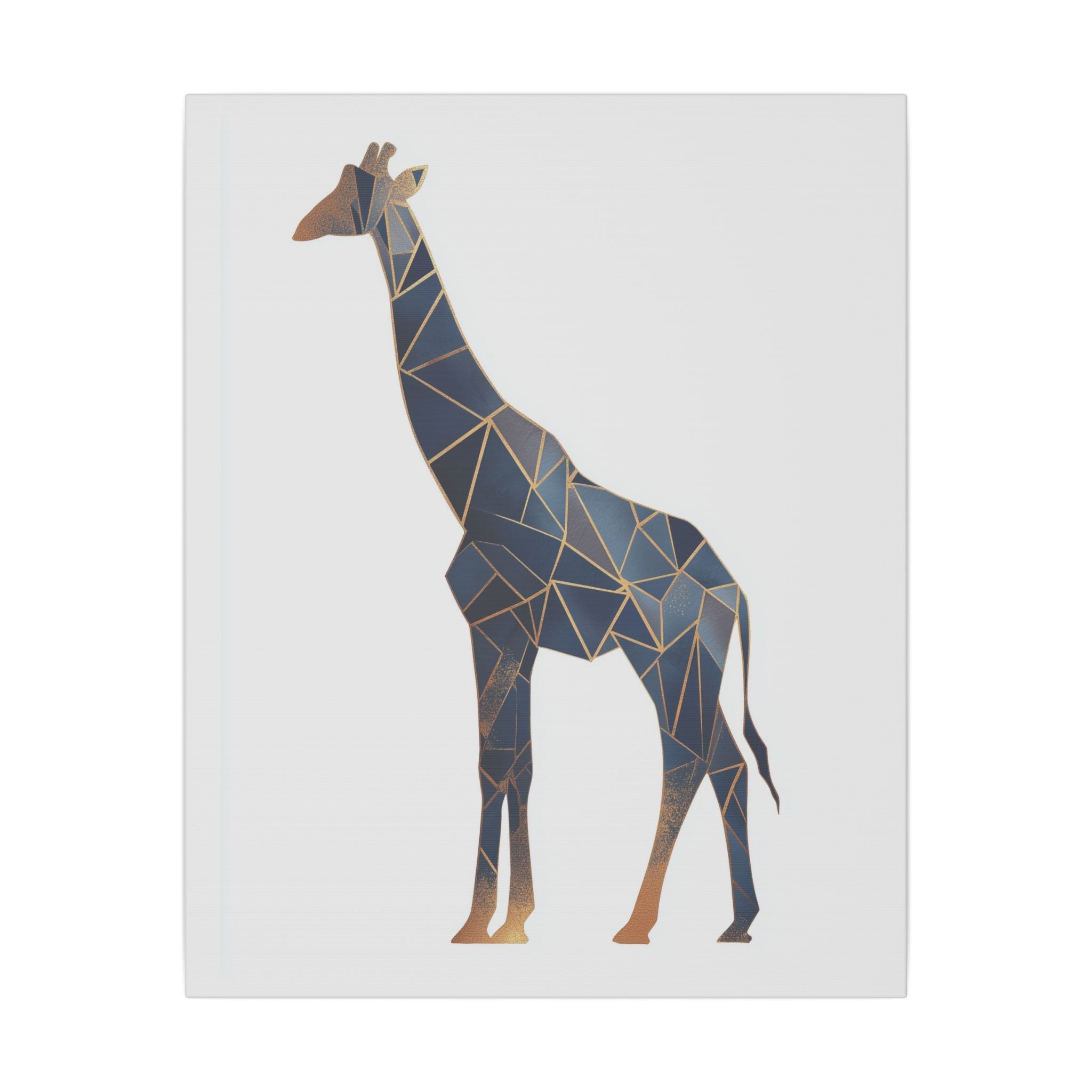 Fractured Geometry: Giraffe in Blue, Mosaic Triangulation, Modern Wildlife Art   |  Personalized & Custom Orders Available