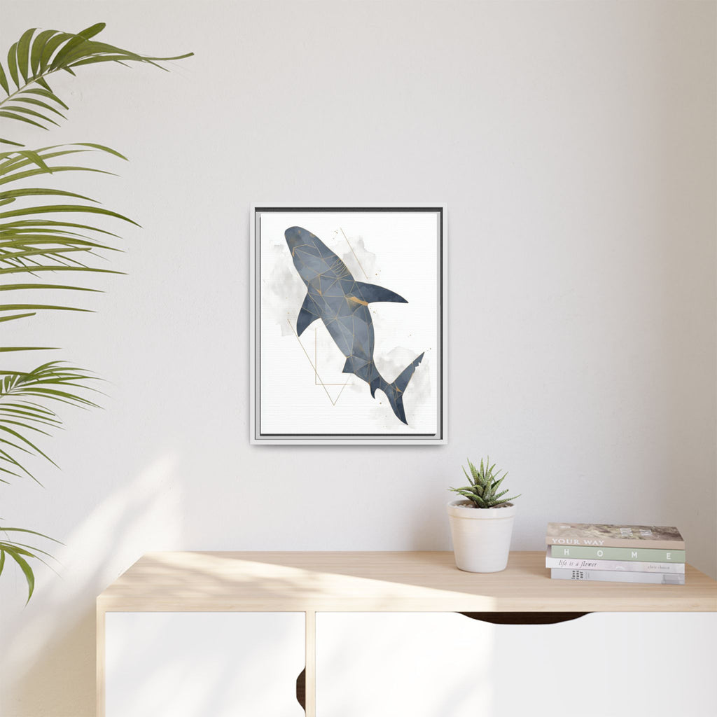 Aquatic Geometry: Shark Polygon Abstraction, Oceanic Digital Art   |  Personalized & Custom Orders Available