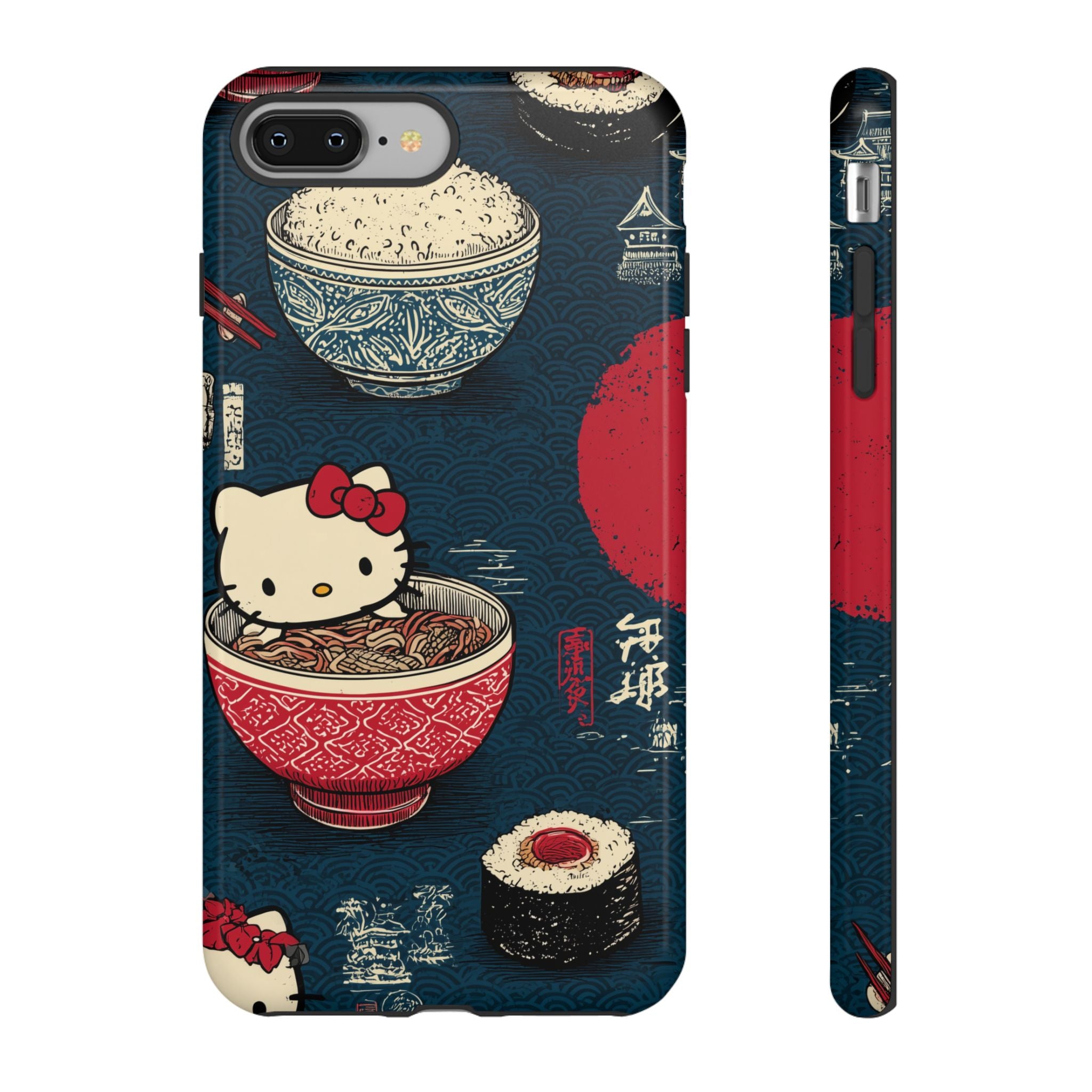 Japanese Kitty Sushi Vibrant Phone Case - Tough Case | Funky, Colorful, Unique Design for Gift, Accessory, Protection, Trendy