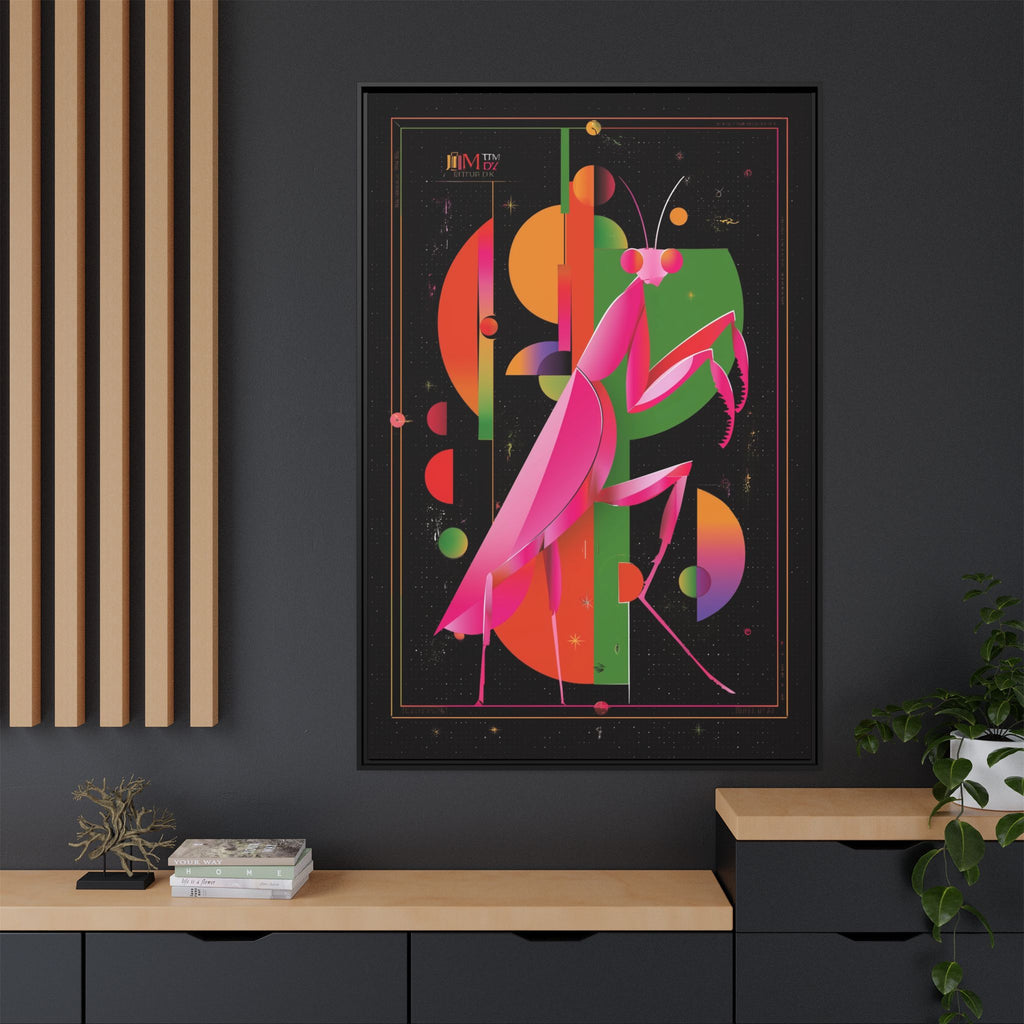 Celestial Mantis: Cubist Geometry, Cosmic Insect Portrait   |    Custom Orders Available